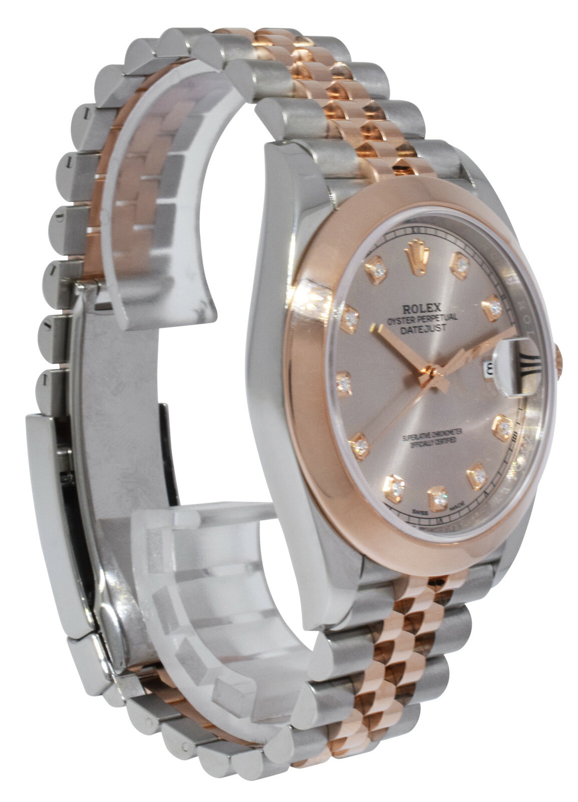 Rolex Datejust 41 18K Rose Gold/Steel Sundust Dial Watch Box/Card '19 126301