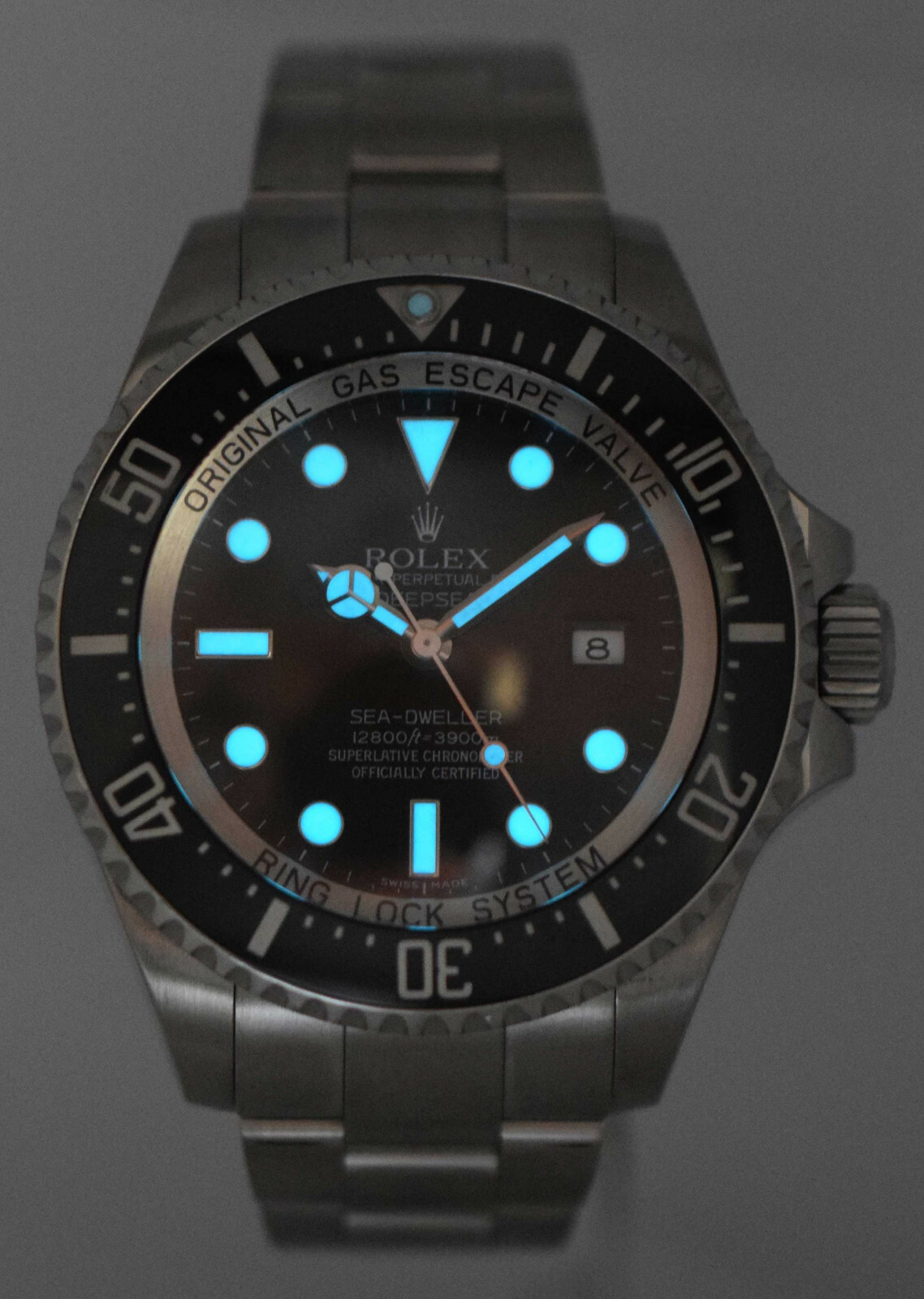 Rolex Sea-Dweller Deepsea 44 Steel & Ceramic Black Mens Dive Watch B/P V 116660