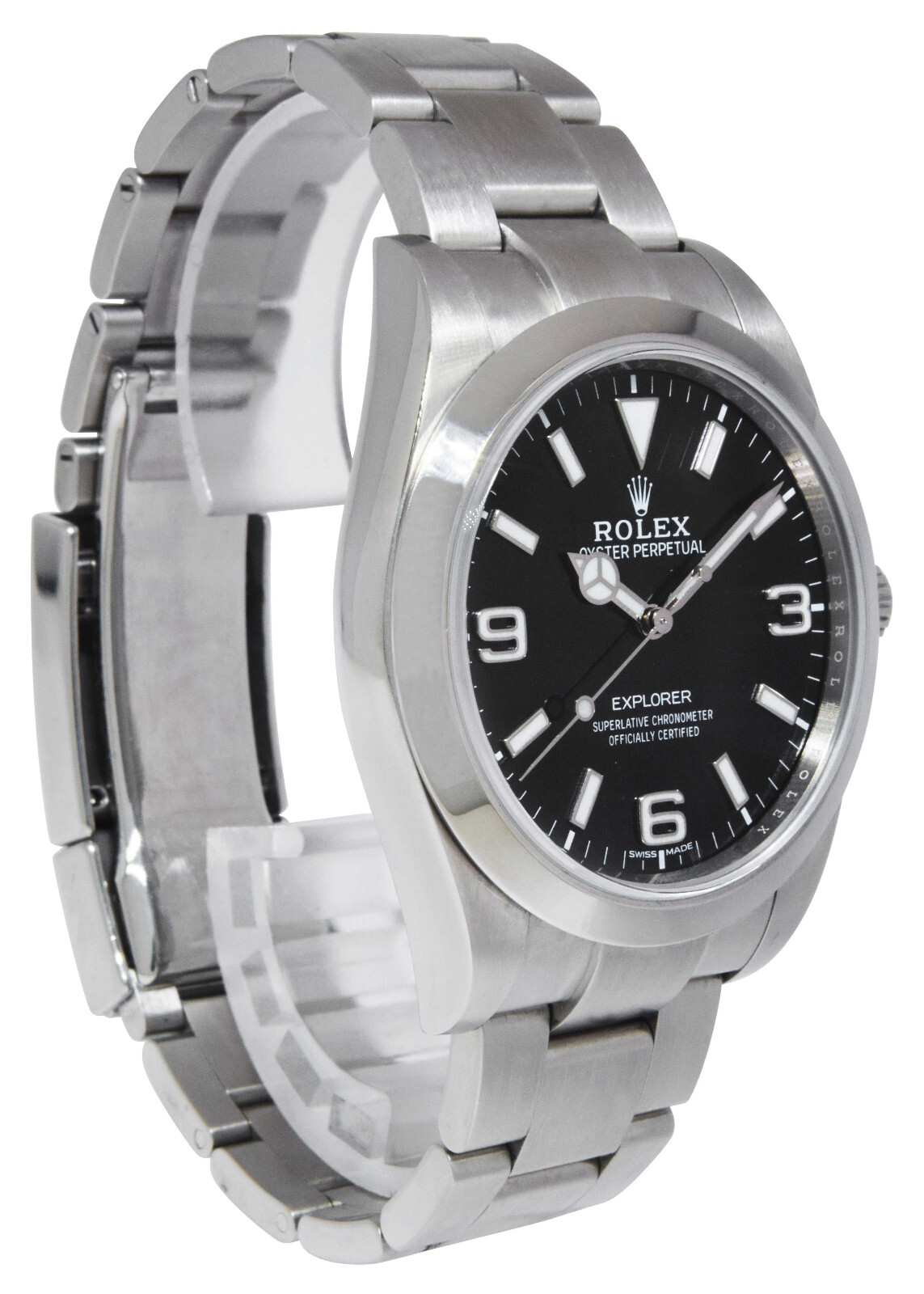 Rolex Explorer Steel Black Dial MK2 Mens 39mm Watch Box/Papers 2018 214270