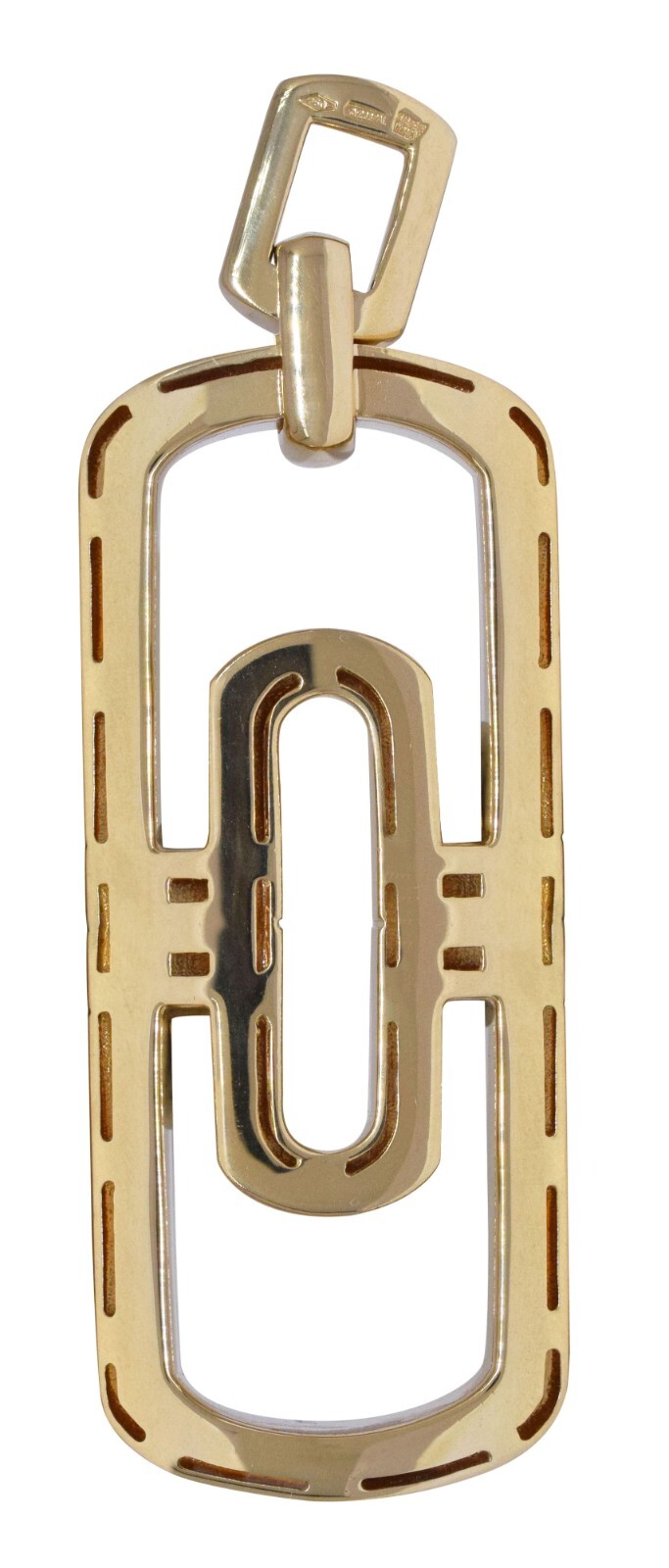 Bvlgari Parentesi Openwork 18k Yellow Gold Pendant 16''+ Necklace