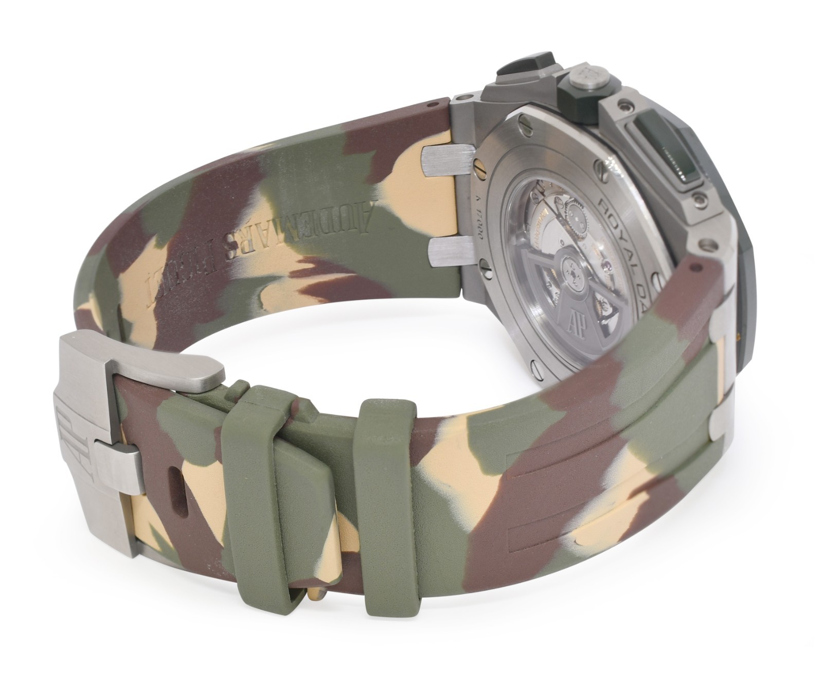 Audemars Piguet Royal Oak Offshore Steel Ceramic Beige 44mm Watch B/P 26400SO