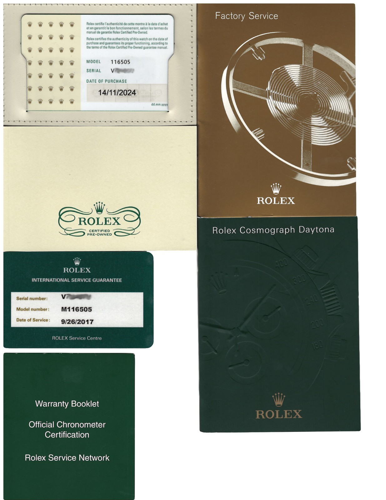 Rolex Daytona 18k Rose Gold Rainbow Bezel Black Dial Mens 40mm Watch B/P 116505