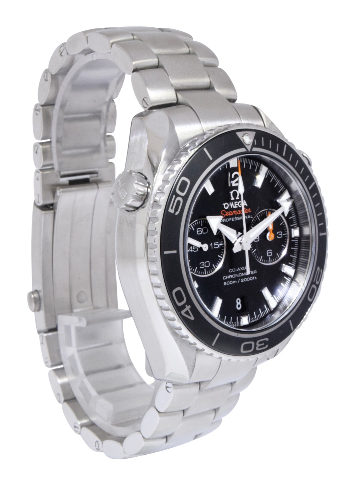 Omega Seamaster Planet Ocean Chronograph Steel Watch + Cards 232.30.46.51.01.001