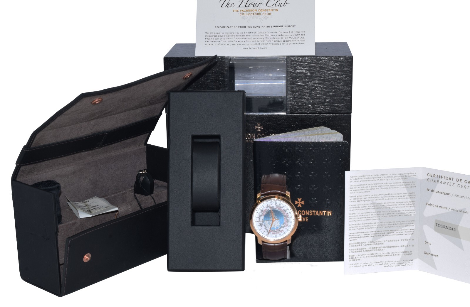 Vacheron Constantin Patrimony Traditionnelle Rose Gold WORLD TIME Watch 86060