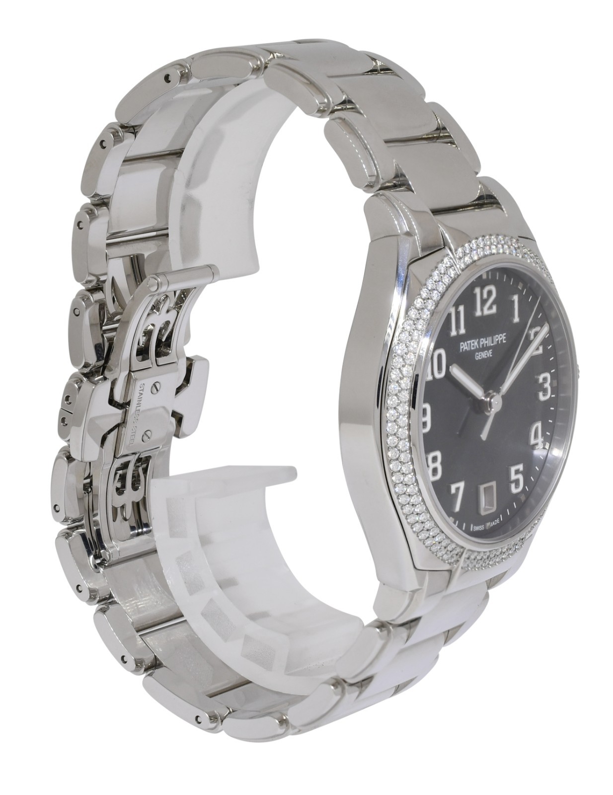 Patek Philippe Twenty~4 Steel & Diamond Olive Green Watch BP ' 24 7300/1200A-011