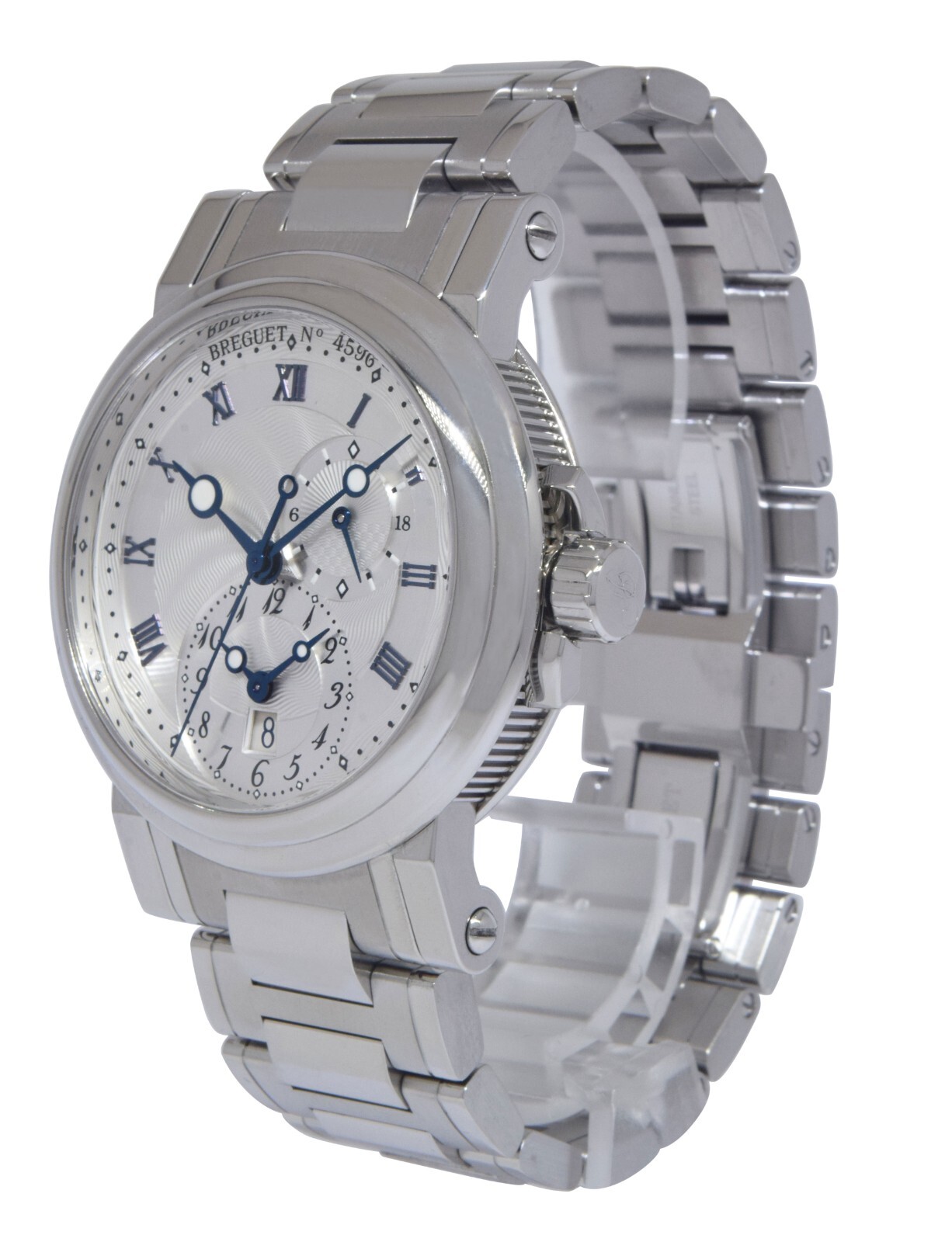Breguet Marine Dual Time GMT Steel Mens 42mm Automatic Watch B/P '14 5857ST Breguet Marine Dual Time GMT Steel Mens 42mm Automatic Watch B/P '14 5857ST