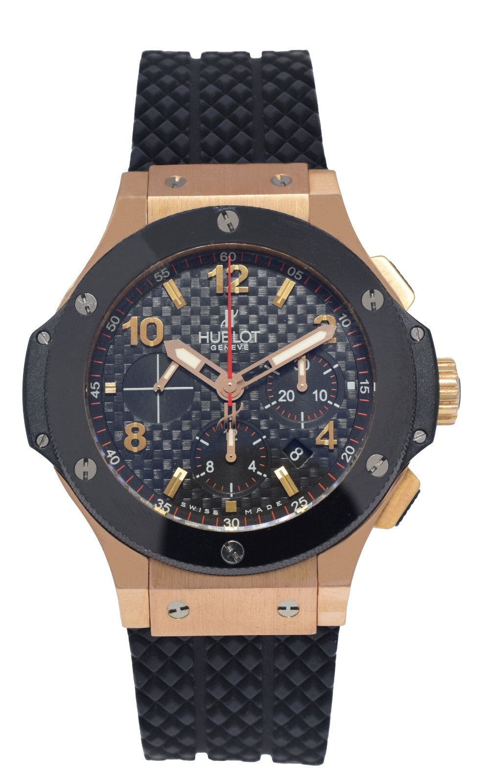 Hublot Big Bang Rose Gold /Ceramic Black Dial 44mm Watch B/P 301.PB.130.RX