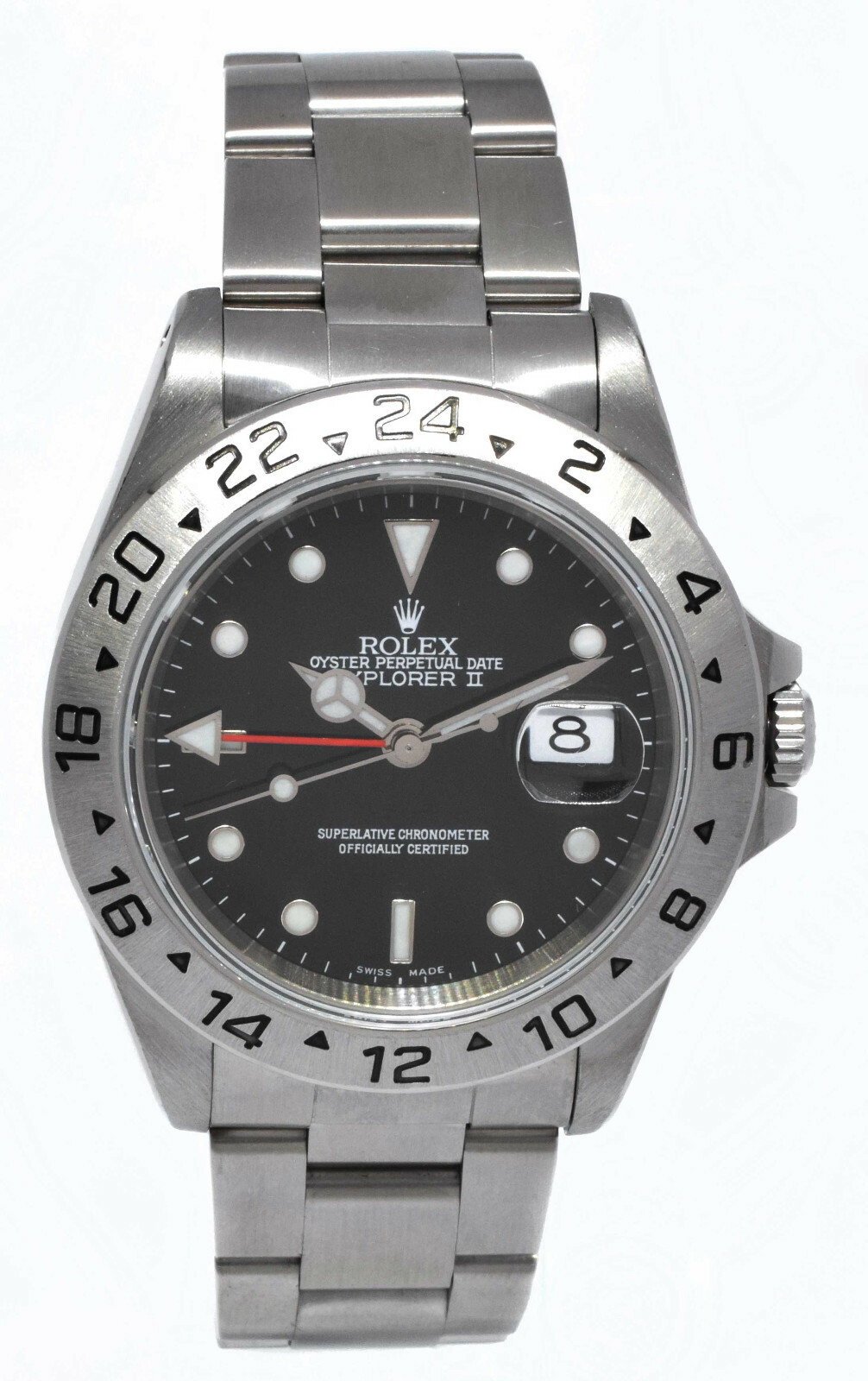 Rolex Explorer II GMT Steel Black Dial Mens 40mm Automatic Watch A 16570