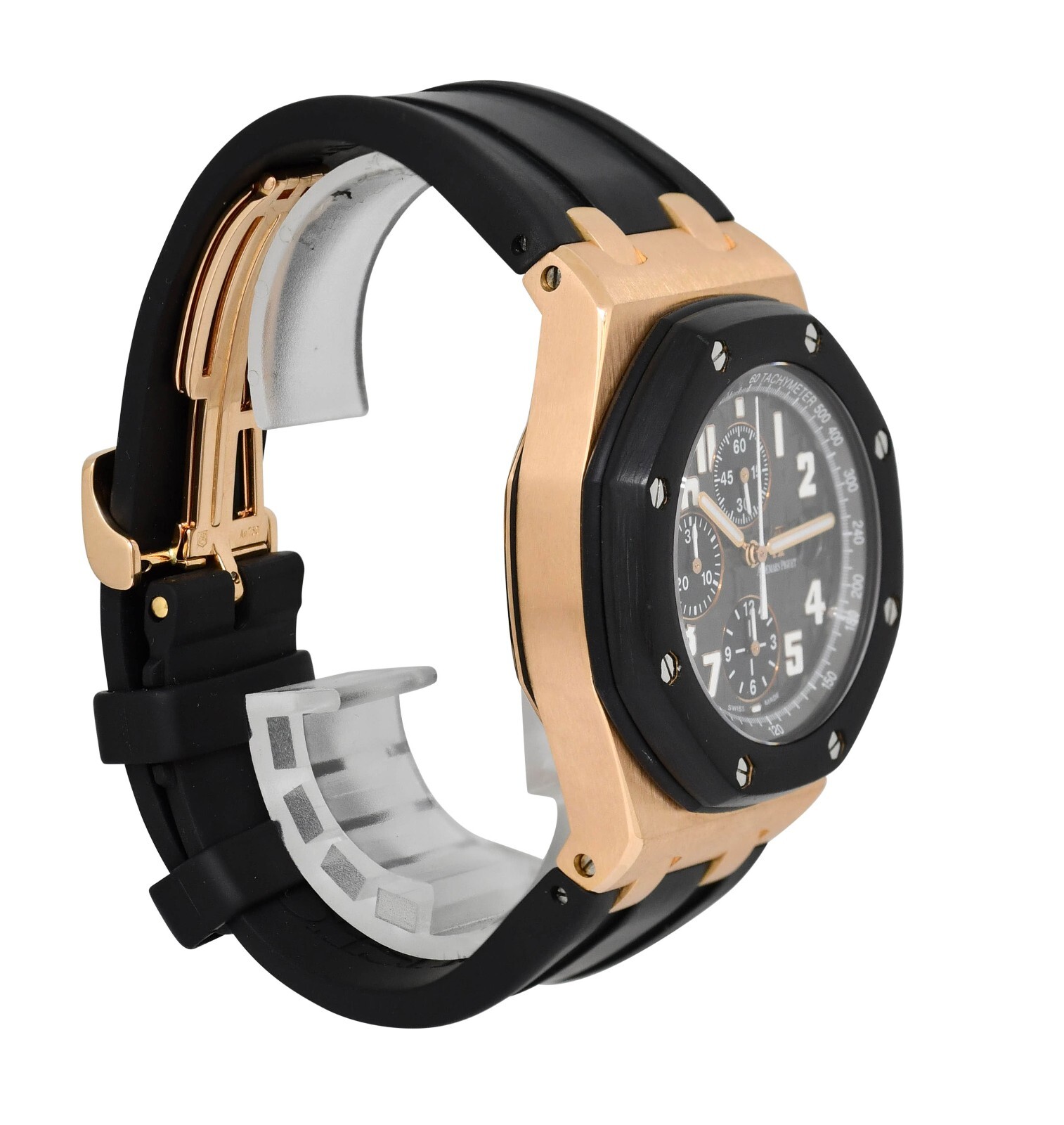 Audemars Piguet Royal Oak Offshore 42 Chrono  Rose Gold RubberClad Watch 25940OK