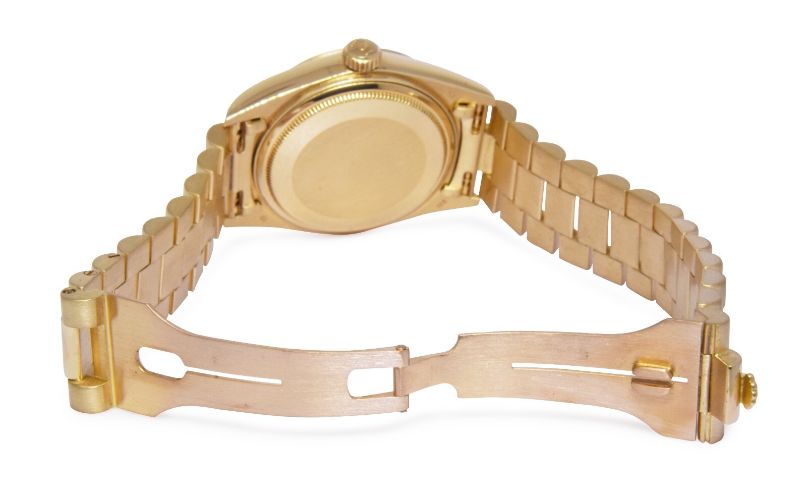 Rolex Day-Date President 18k Yellow Gold Champagne Diamond 36mm Watch '84 18038