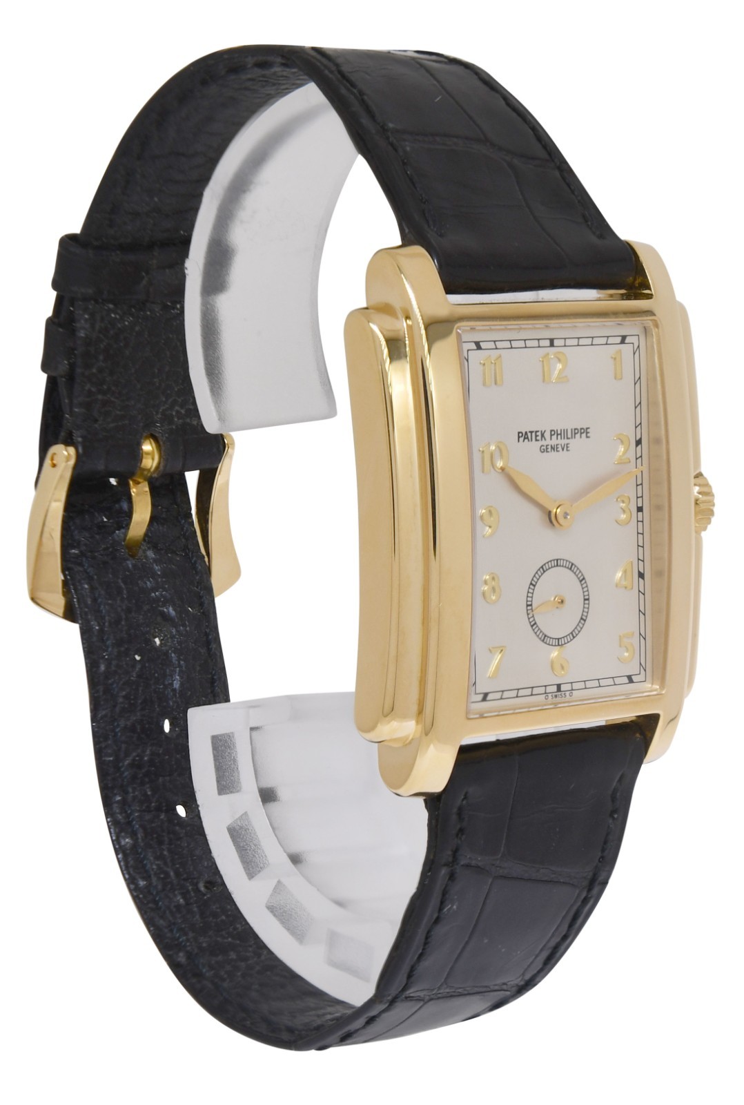 Patek Philippe Gondolo 5024 18k Yellow Gold Silver Dial Mens Manual Watch 5024J