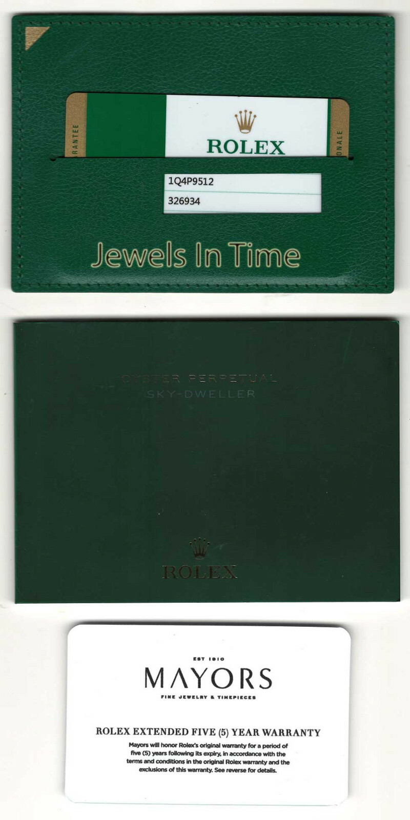 Rolex Sky-Dweller 18k Gold & Steel Black Dial 42mm Watch Box/Papers '19 326934