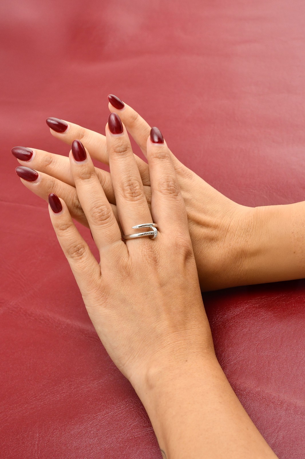 Cartier Juste Un Clou Ring 18k White Gold Diamond Nail Size 58 B/P '13 B4092758 Cartier Juste Un Clou Ring 18k White Gold Diamond Nail Size 58 B/P '13 B4092758