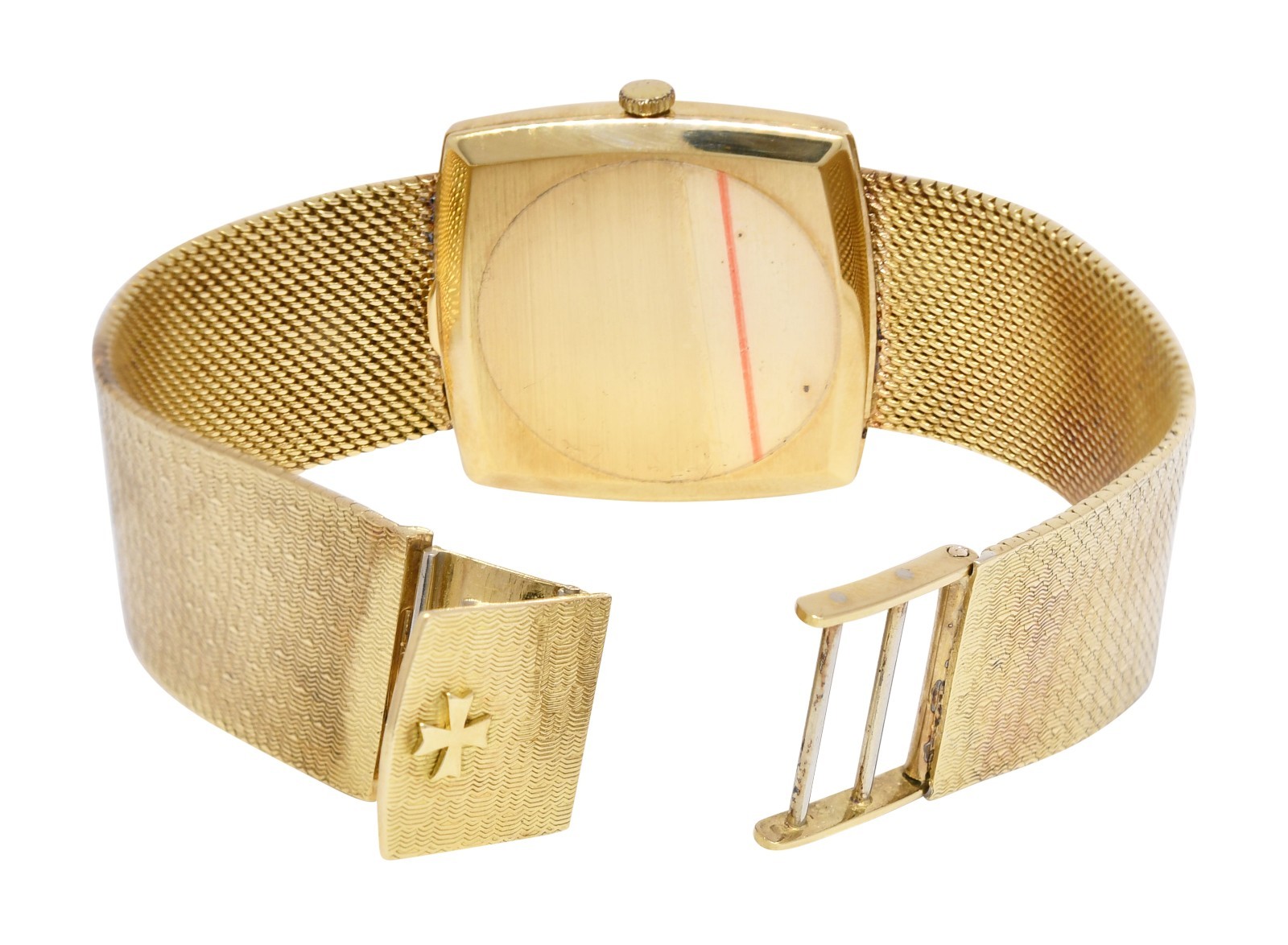 Vacheron Constantin Vintage Mens 18k Gold  Bracelet Watch Mechanical 7395