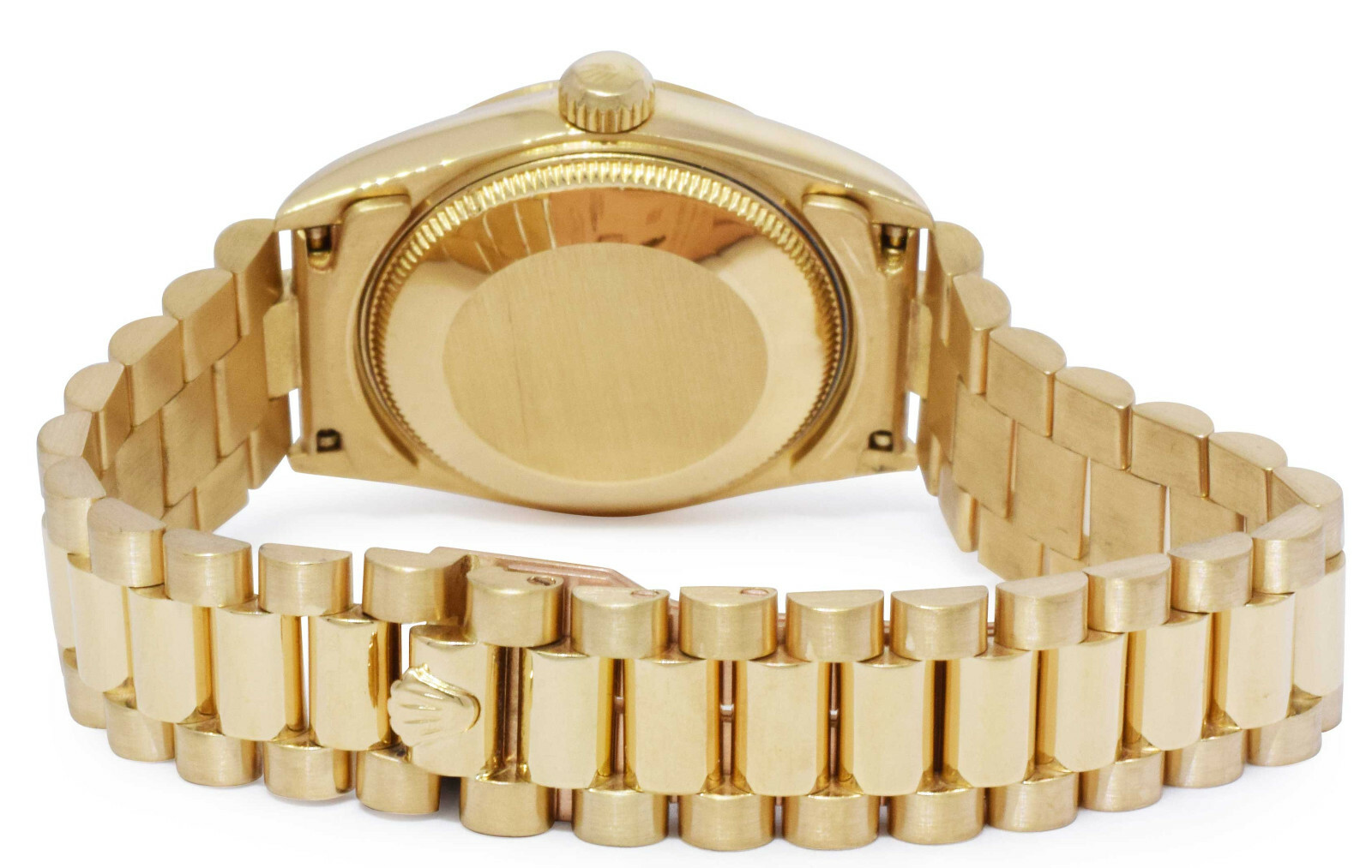 Rolex Datejust President 18k Yellow Gold Diamond Roman Ladies 31mm Watch E 68278