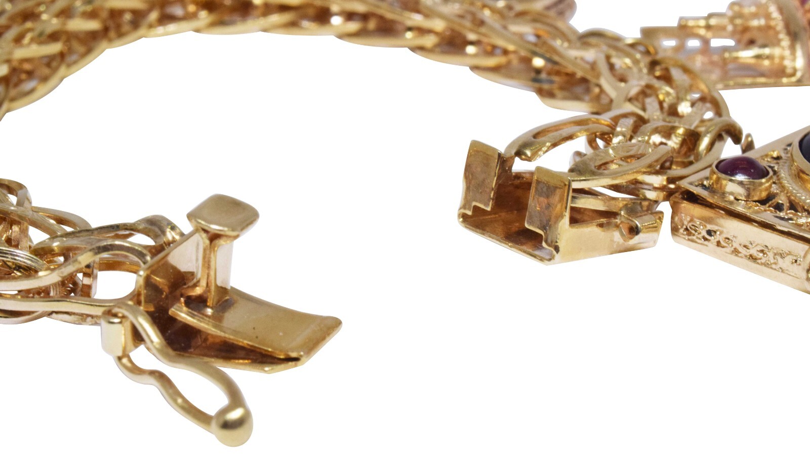 Charm Bracelet 14k Yellow Gold - 7 Charms