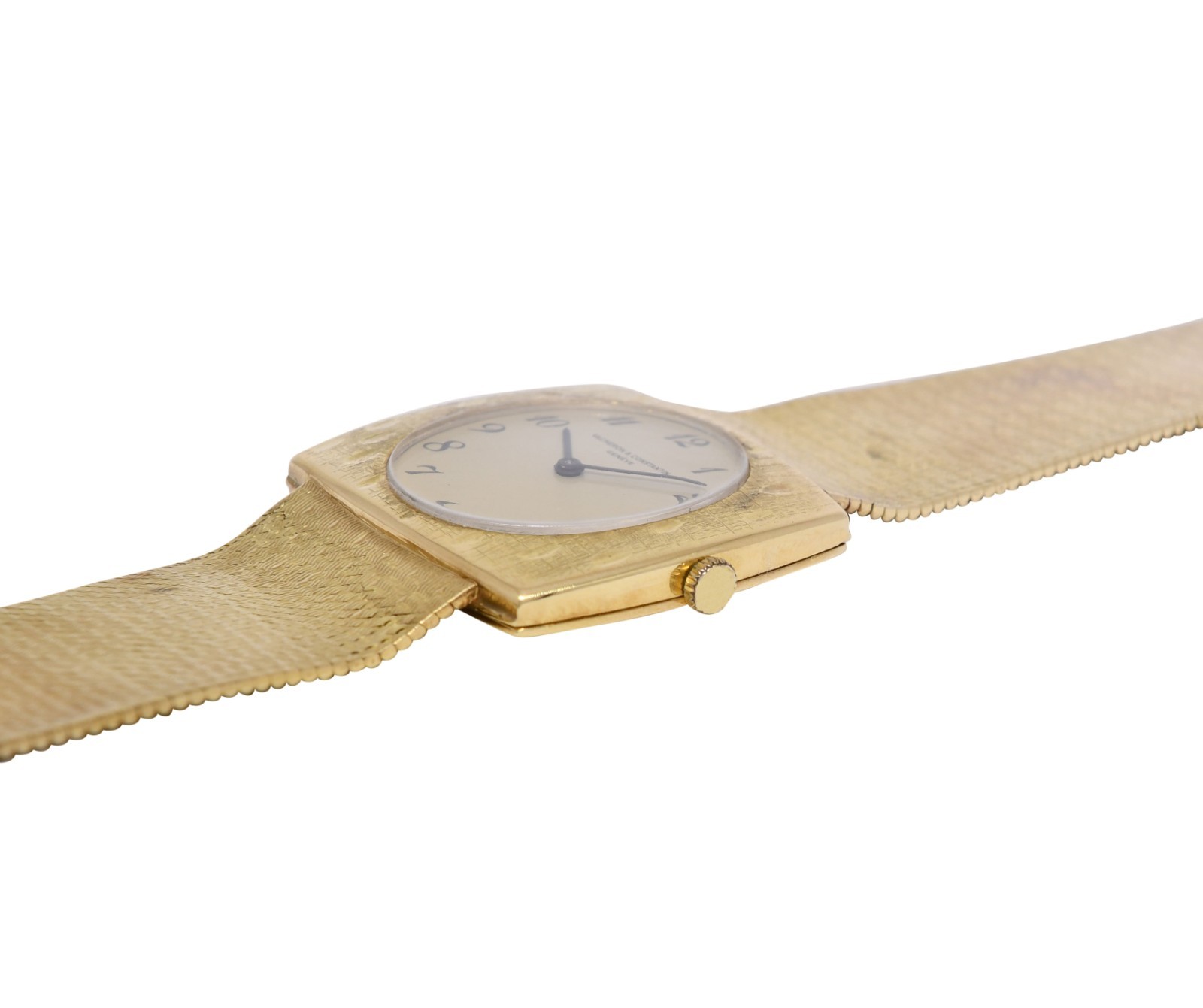 Vacheron Constantin Vintage Mens 18k Gold  Bracelet Watch Mechanical 7395