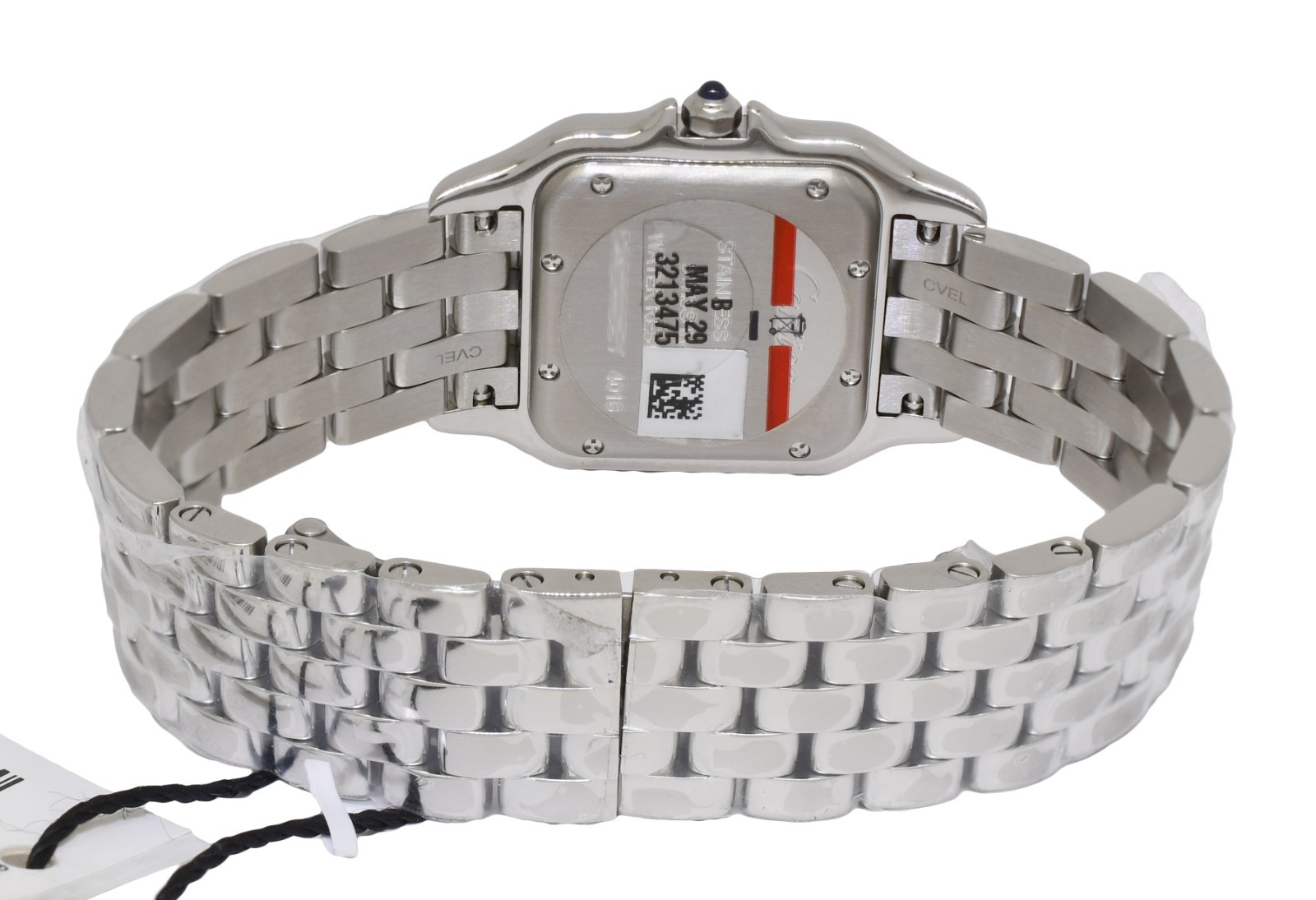 NEW Cartier Panthere Medium Steel & Diamond Ladies Quartz Watch W4PN0018 4016