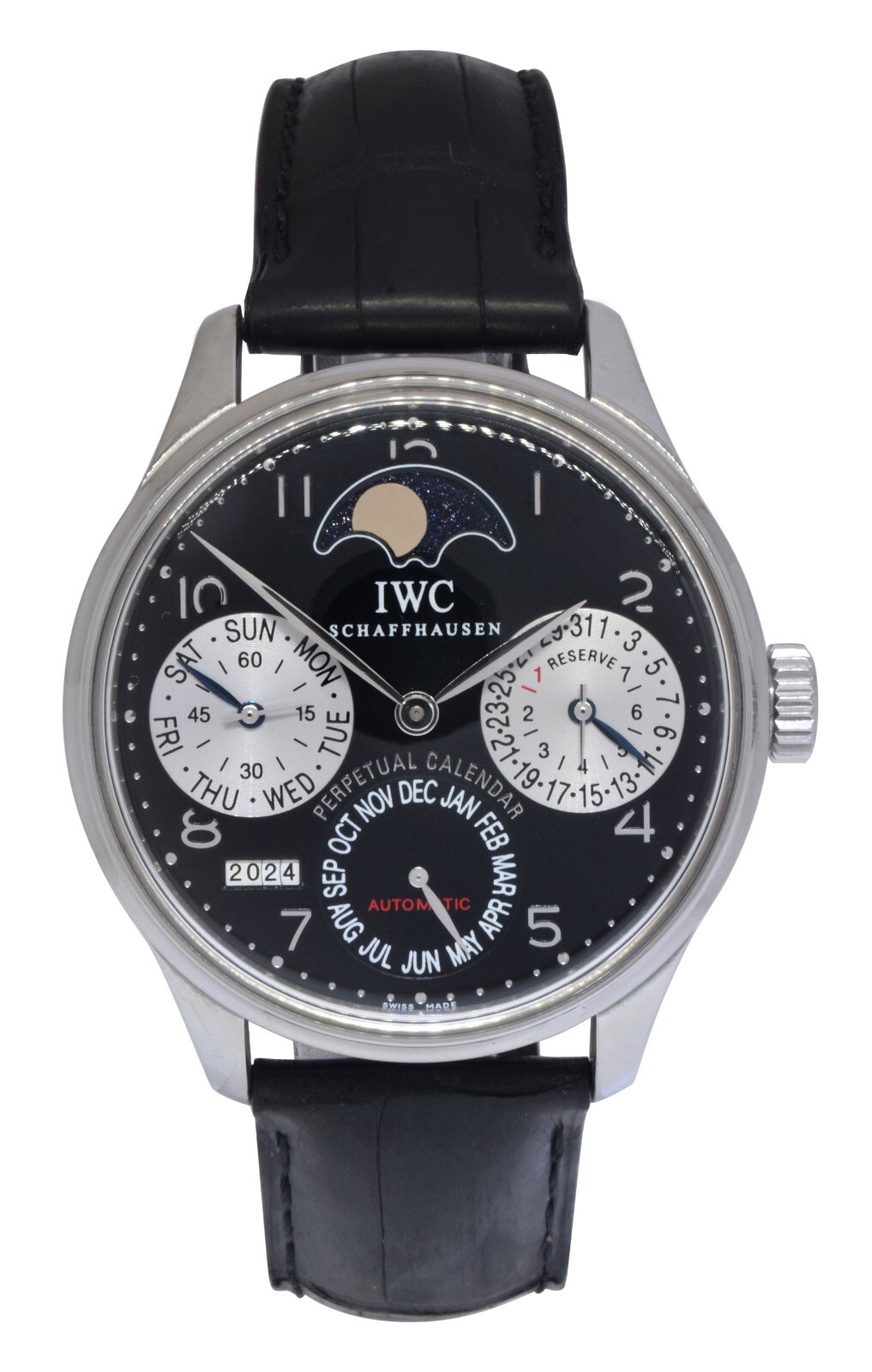 IWC Portugieser Perpetual Calendar Moon Steel Limited 25 Pieces Watch IW502113 IWC Portugieser Perpetual Calendar Moon Steel Limited 25 Pieces Watch IW502113
