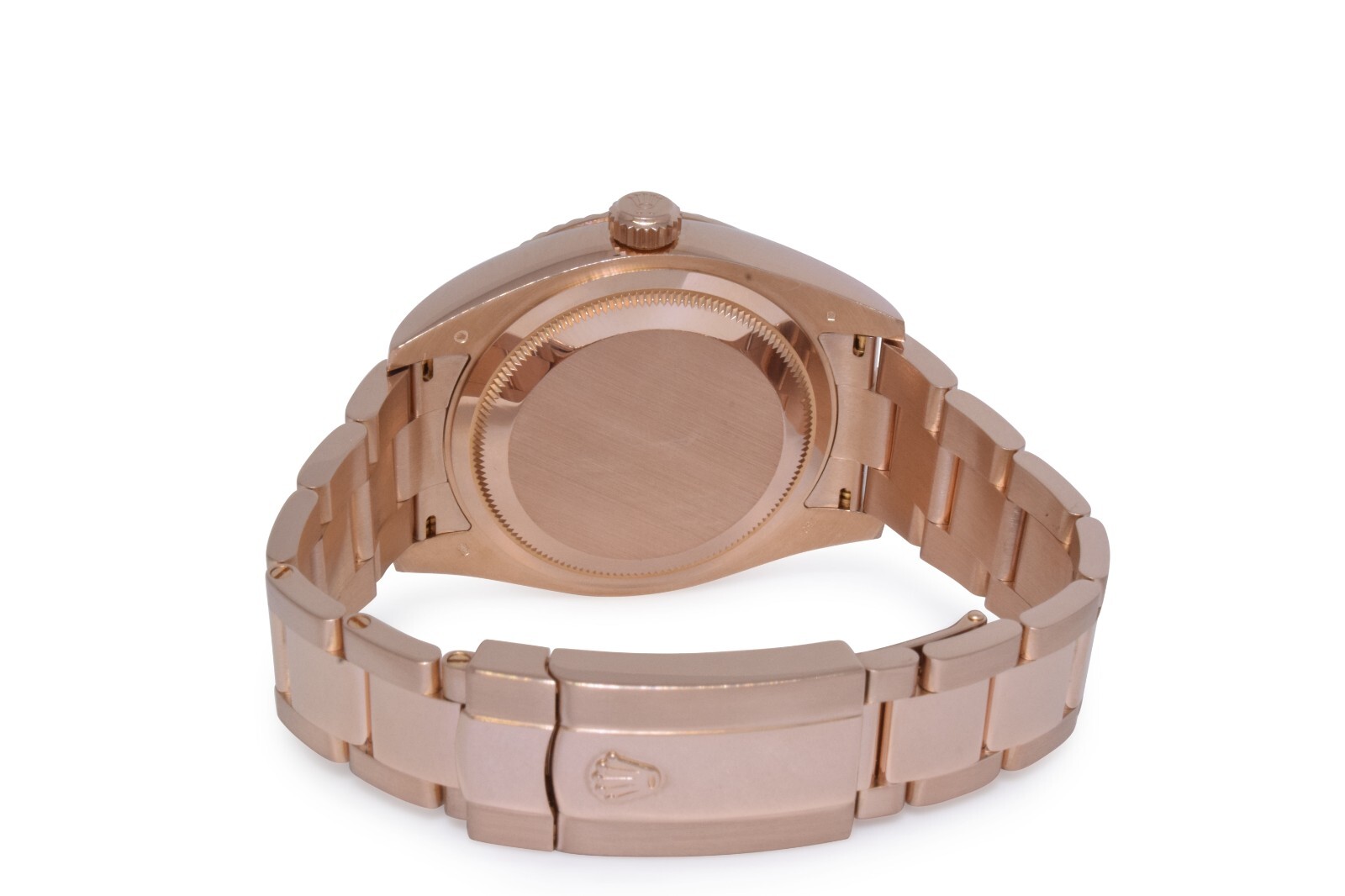 Rolex Sky-Dweller 18k Everose Gold Sundust Roman Dial 42mm Watch 326935