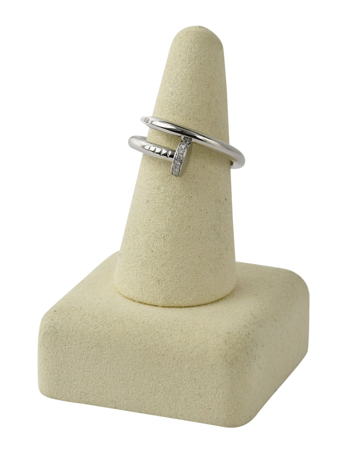 Cartier Juste Un Clou Ring 18k White Gold Diamond Nail Size 58 B/P '13 B4092758 Cartier Juste Un Clou Ring 18k White Gold Diamond Nail Size 58 B/P '13 B4092758
