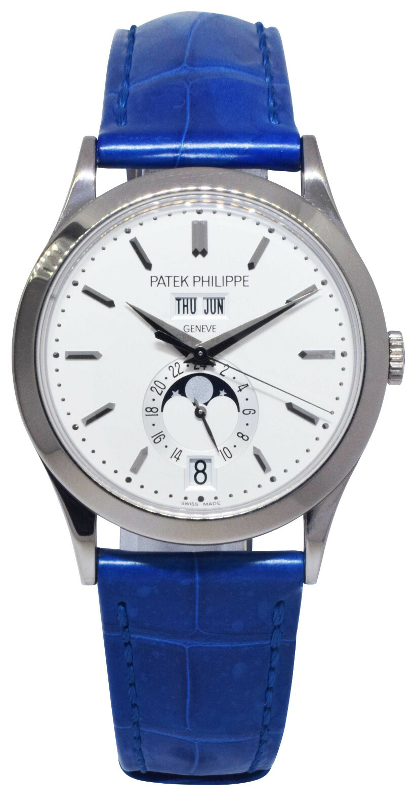 Patek Philippe 5396 18k White Gold Annual Calendar 38mm Mens Watch B/P '10 5396G