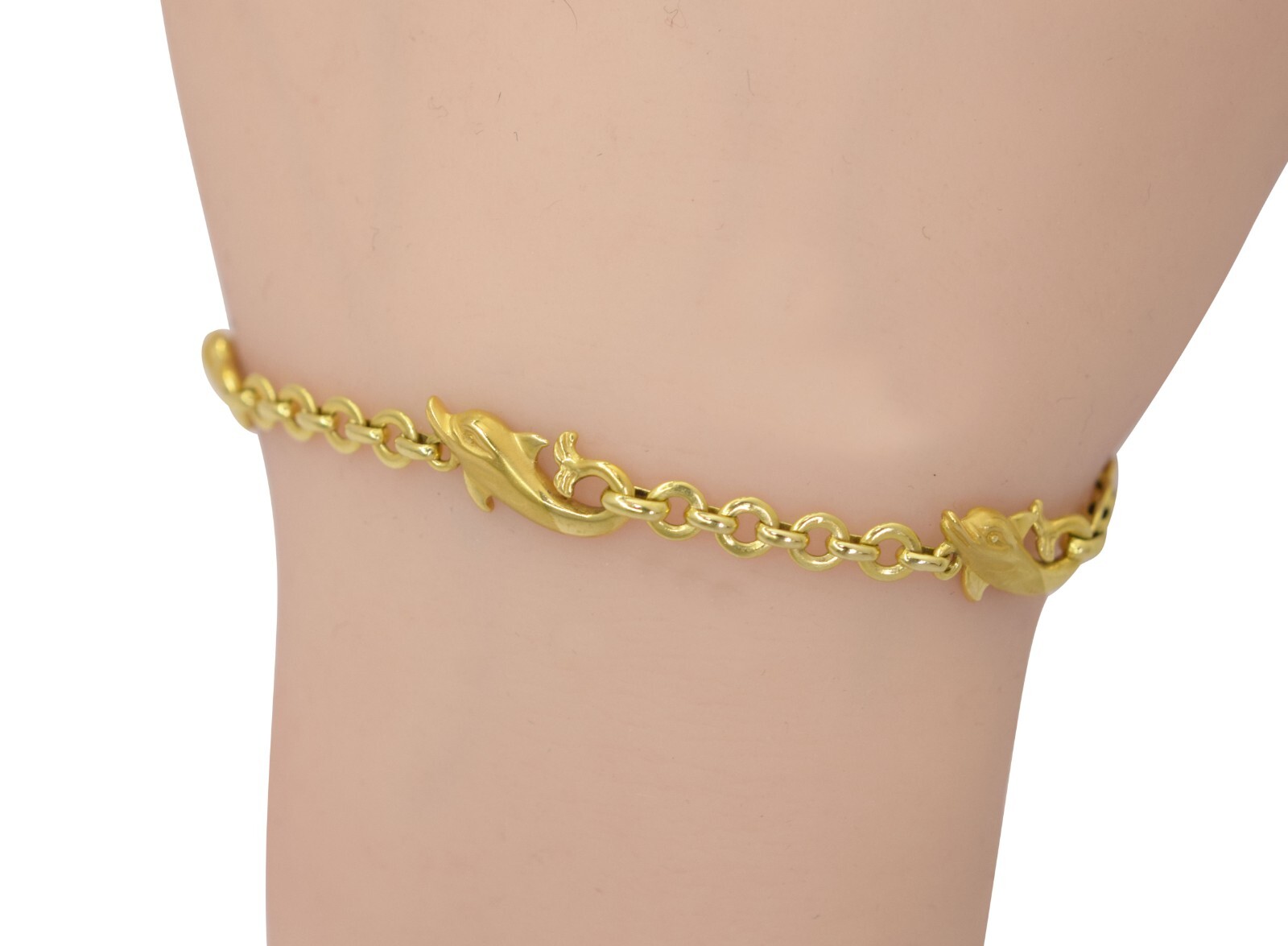 Carrera y Carrera Dolphin 18k Yellow Gold Bracelet 7.25"