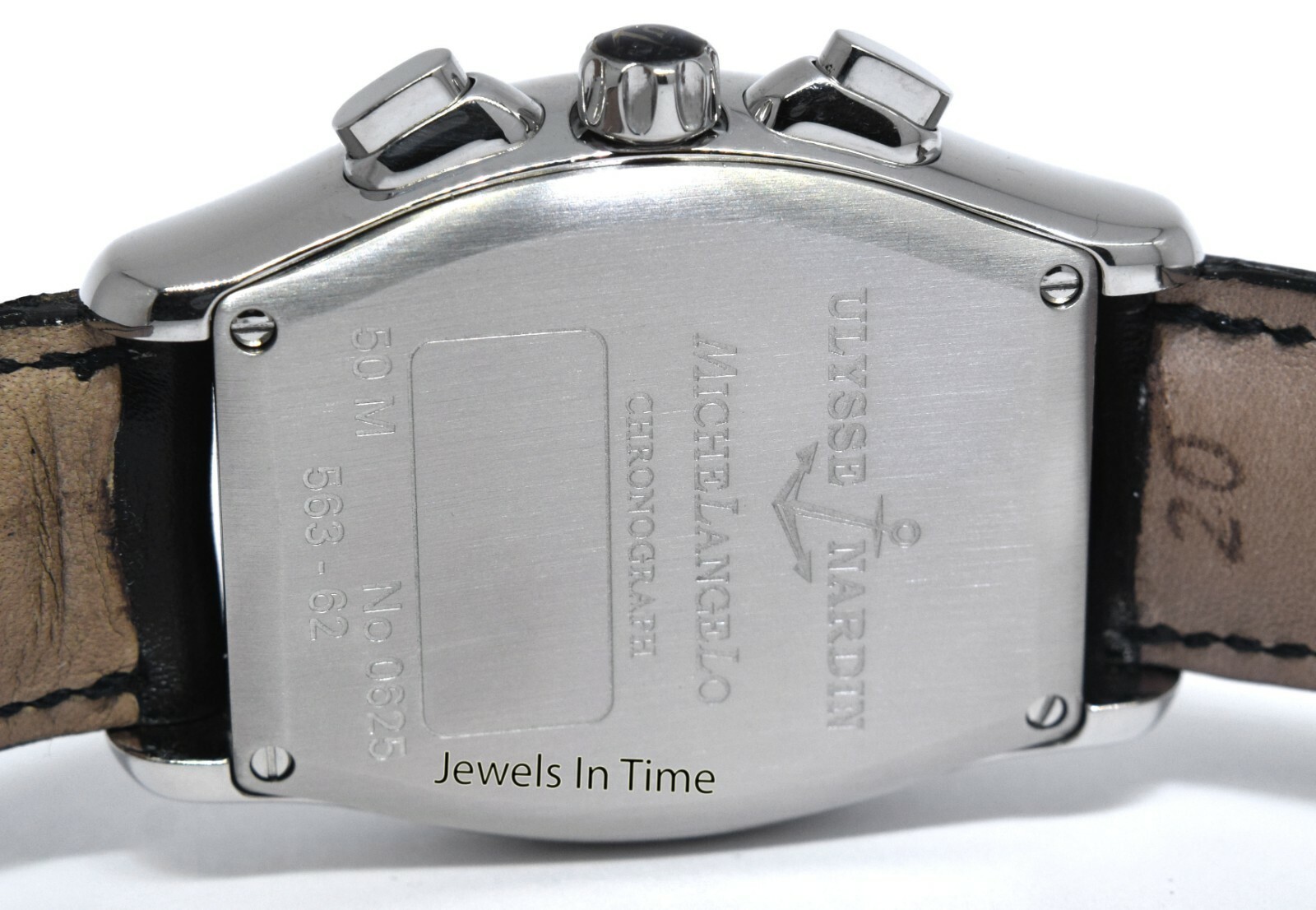 Ulysse Nardin Michelangelo Chronograph Stainless Steel Silver Mens Watch 563-62