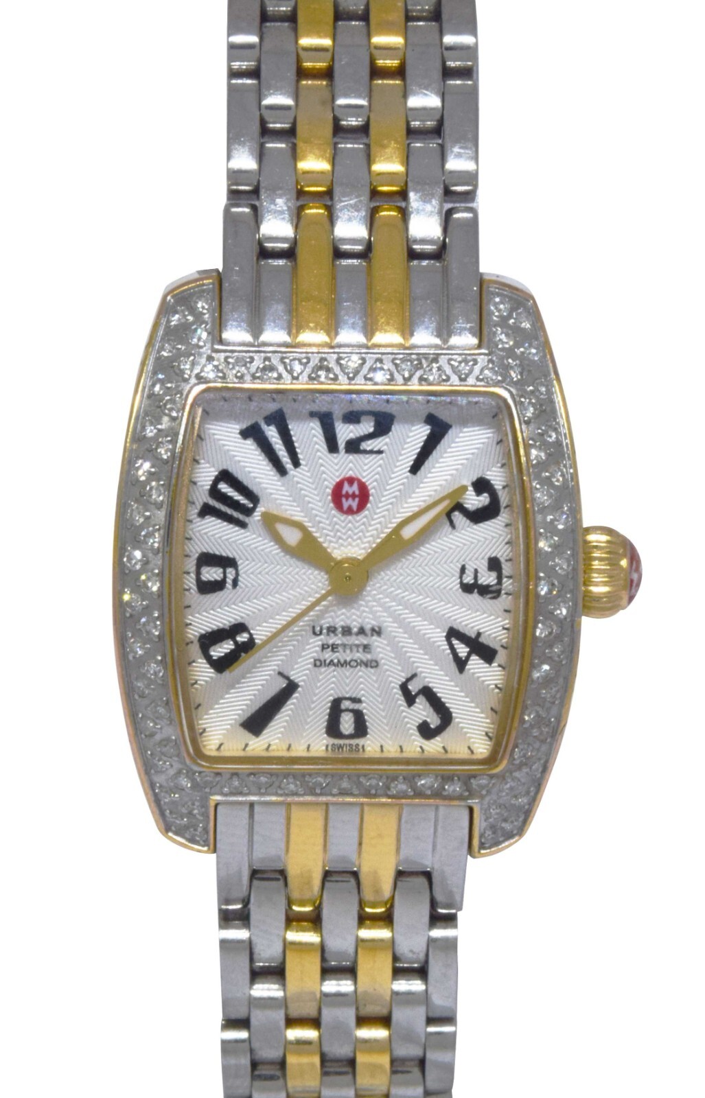 Michele Urban Petite Diamond Steel 2-Tone Ladies Quartz Watch MW02N01D Michele Urban Petite Diamond Steel 2-Tone Ladies Quartz Watch MW02N01D