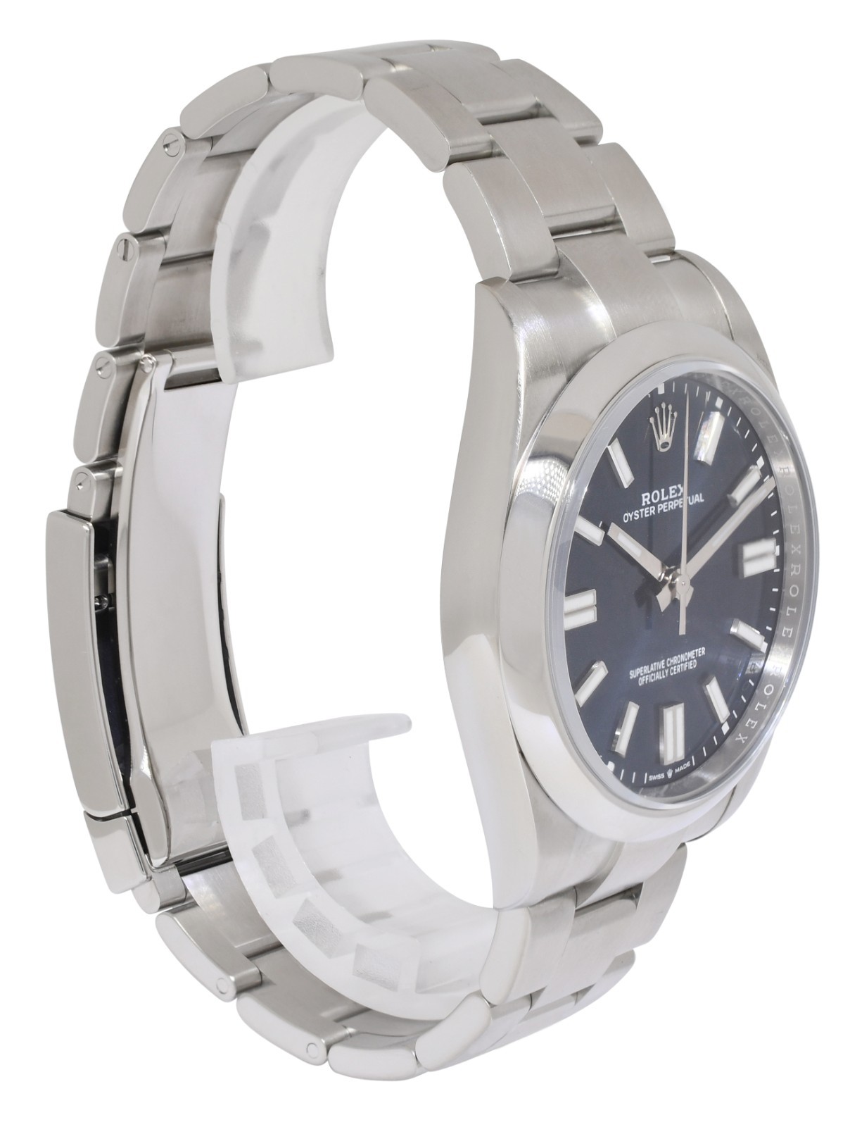 Rolex Oyster Perpetual 41 Steeel Blue Dial Mens Watch +Card '22 124300