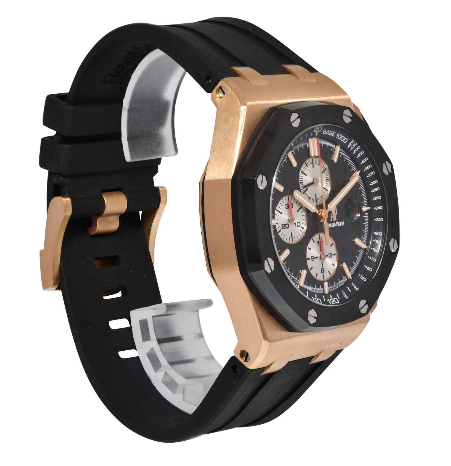Audemars Piguet Royal Oak Offshore Chrono Rose Gold / Ceramic 44mm Watch 26401RO