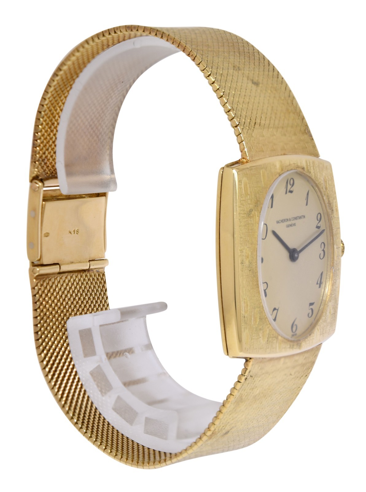 Vacheron Constantin Vintage Mens 18k Gold  Bracelet Watch Mechanical 7395