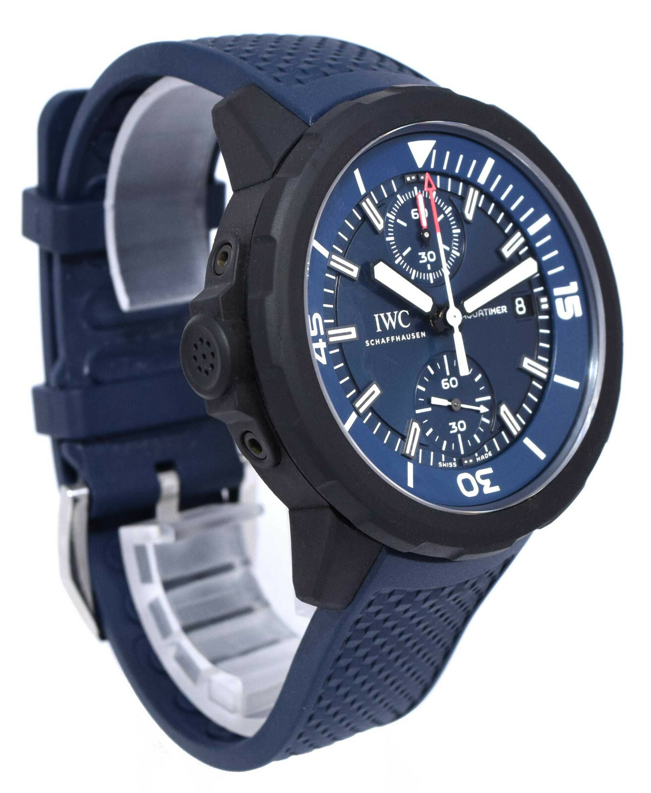IWC Aquatimer Chronograph Edition Laureus Sport For Good Blue Dial B/P IW379507