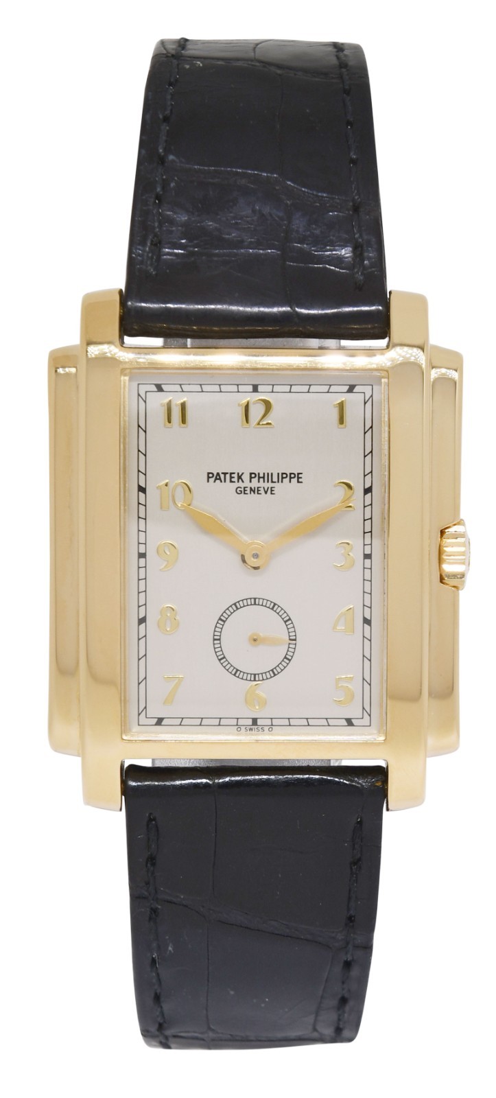 Patek Philippe Gondolo 5024 18k Yellow Gold Silver Dial Mens Manual Watch 5024J