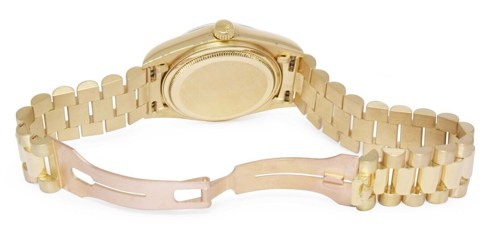 Rolex Day-Date President 18k Yellow Gold Blue Diamond Dial 36mm Watch '79 18038