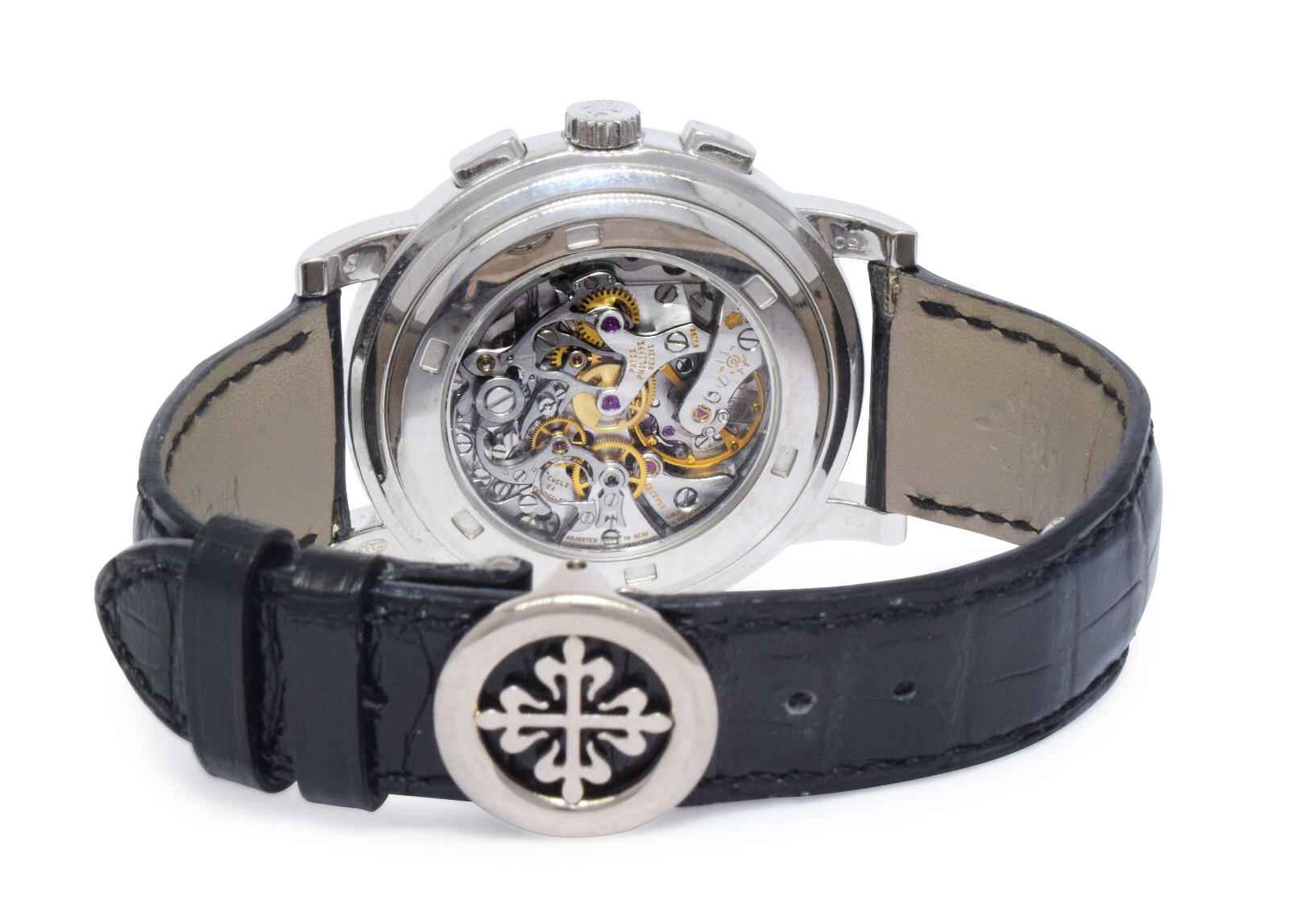 Patek Philippe Chronograph 5070 18k White Gold Mens 42mm Watch +Archives 5070G