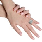 Chopard La Strada 18k White Gold Pave Diamond Ladies Ring Size 7 +Box 82/8478 Chopard La Strada 18k White Gold Pave Diamond Ladies Ring Size 7 +Box 82/8478