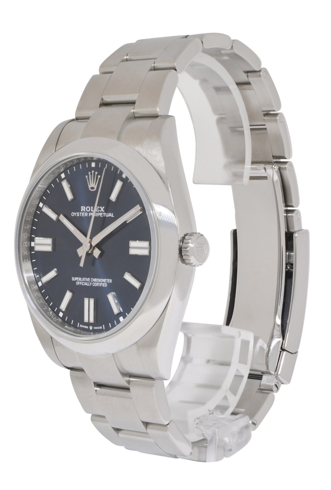 Rolex Oyster Perpetual 41 Steeel Blue Dial Mens Watch +Card '22 124300