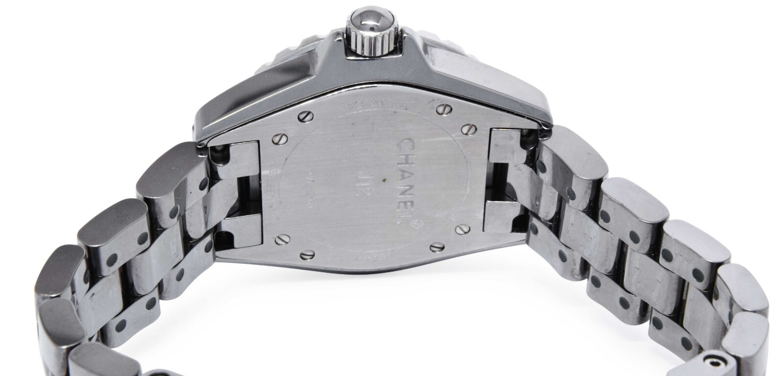 Chanel J12 Ladies 33mm Ceramic Chromatic Titanium Watch Box/Papers H2978