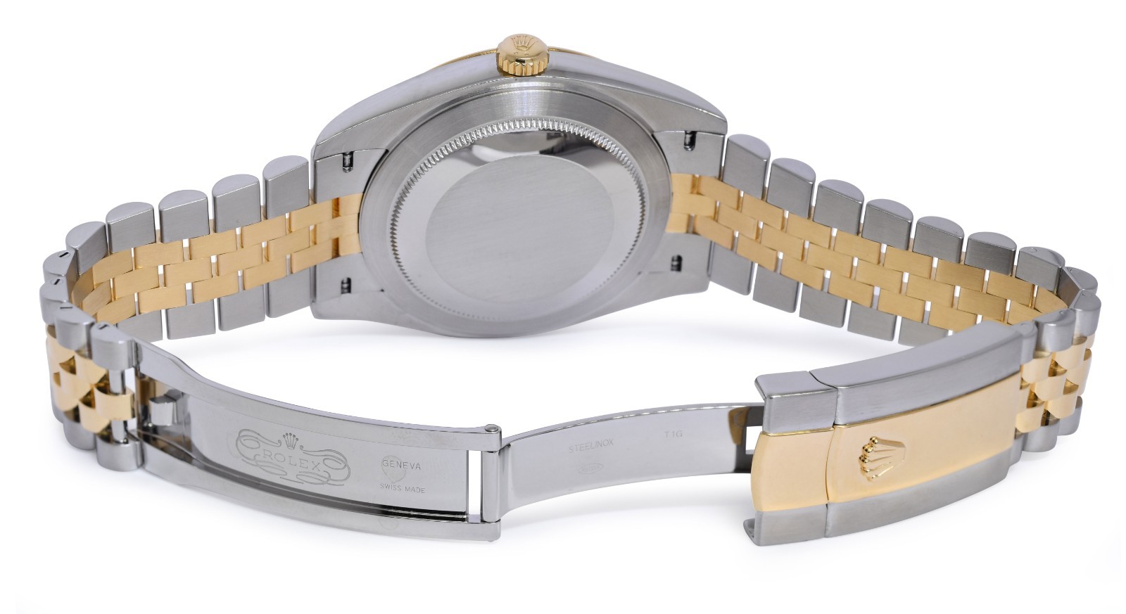 Rolex Datejust 41 18k Yellow Gold/Steel Silver Dial Jubilee Watch B/P '19 126303