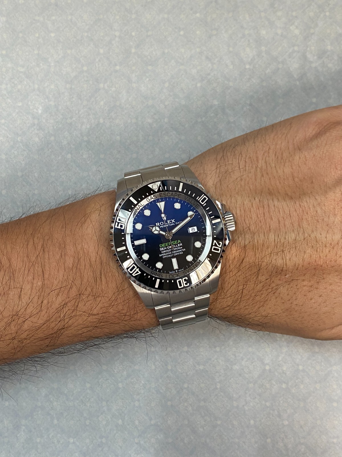 Rolex Cameron Deepsea Sea-Dweller D-Blue Steel/Ceramic 44mm Watch B/P '19 126660