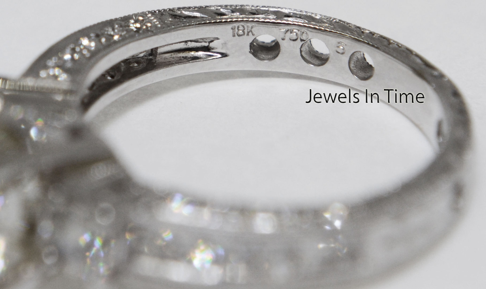 2.03 Carat Round Brilliant Diamond Ring 18k White Gold GIA Certificate Size 5.5