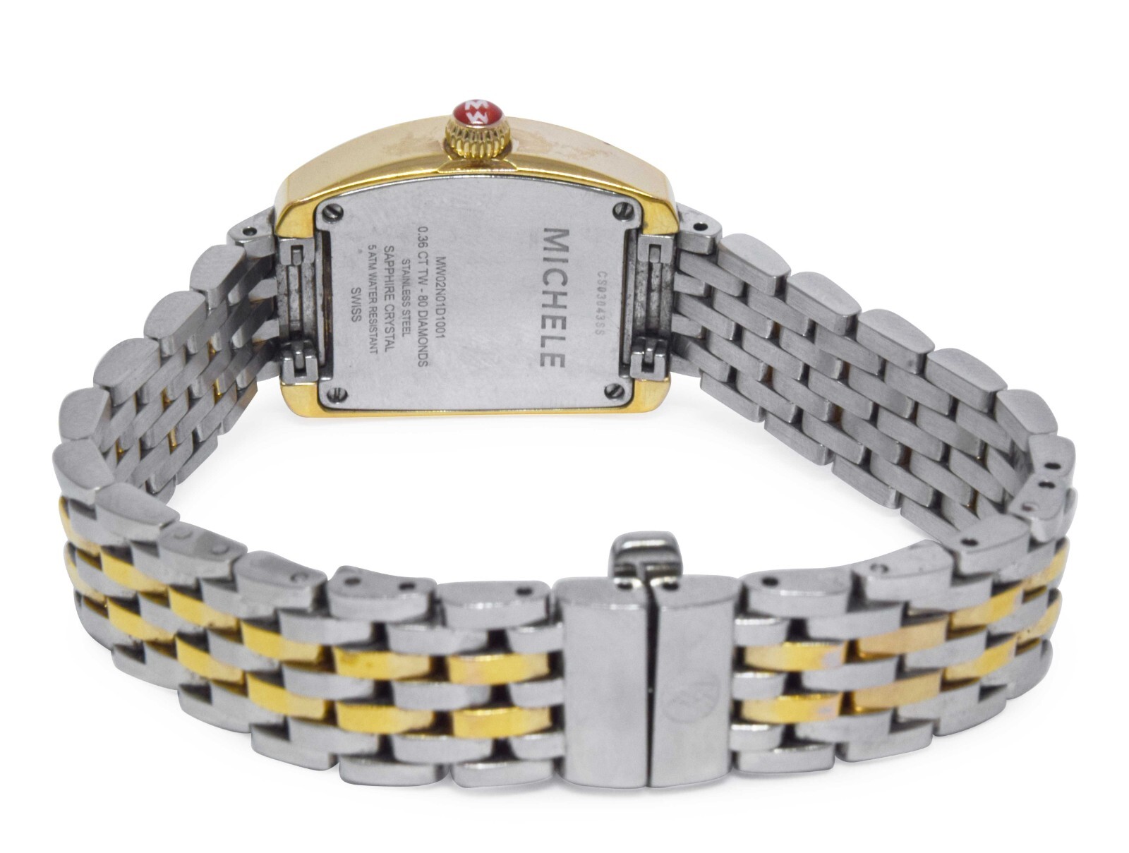 Michele Urban Petite Diamond Steel 2-Tone Ladies Quartz Watch MW02N01D