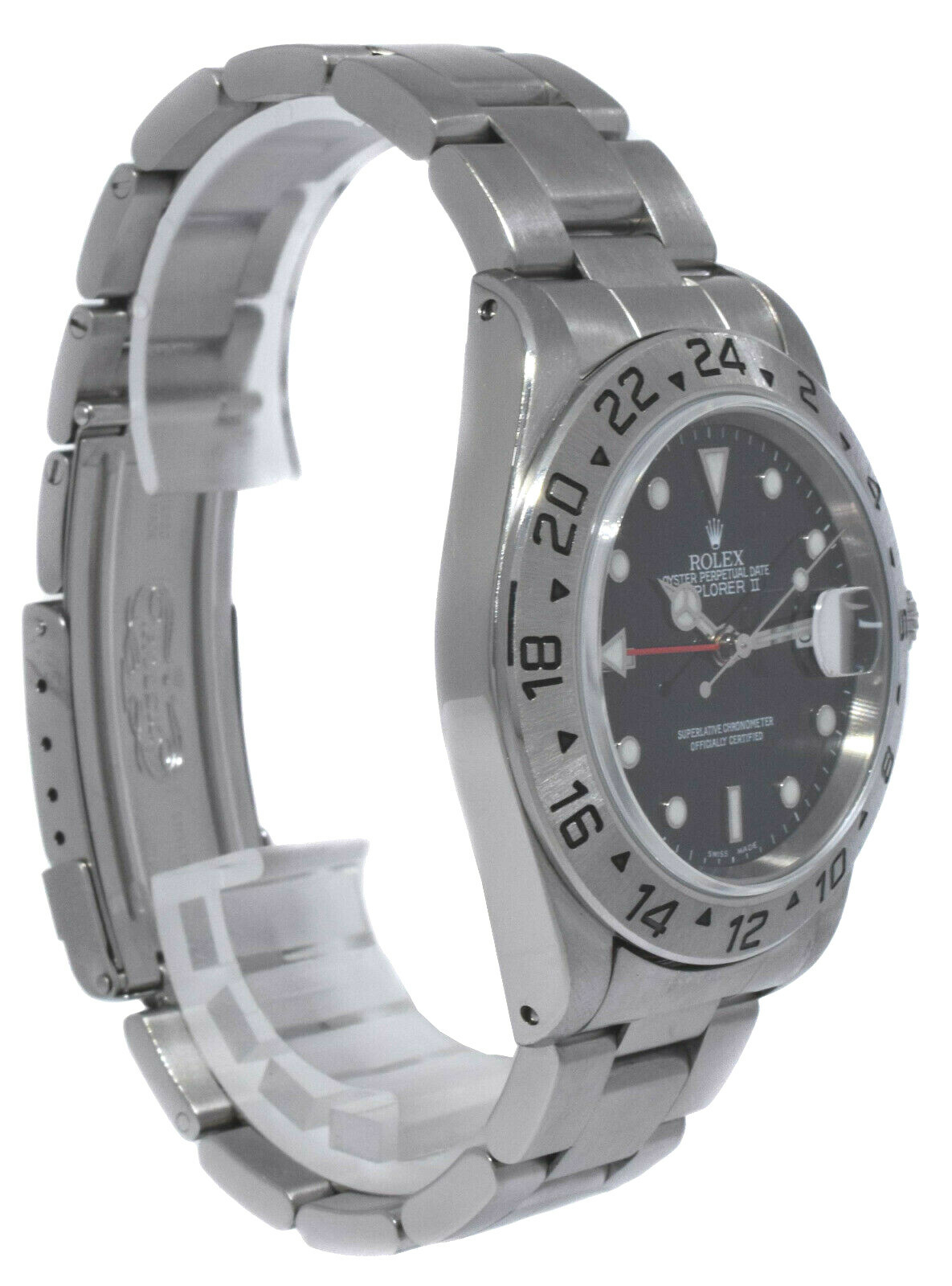 Rolex Explorer II GMT Steel Black Dial Mens 40mm Automatic Watch A 16570