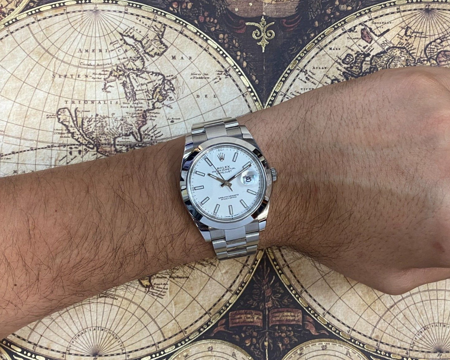 Rolex NOS Datejust 41 Steel White Dial Oyster Bracelet Watch B/P '20 126300