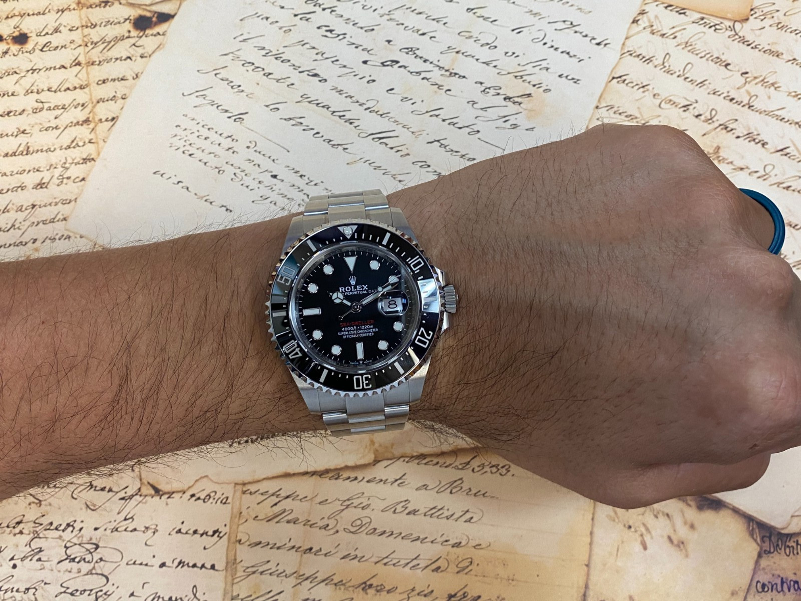 Rolex Red Sea-Dweller 50th Steel/Ceramic Black Dial 43mm Watch B/P '21 126600