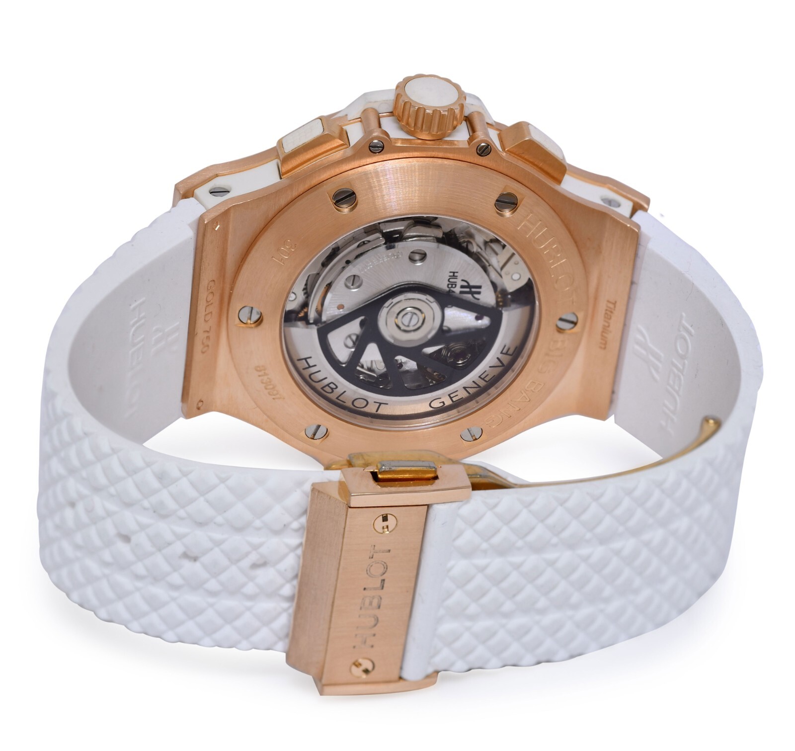 Hublot Big Bang White 18k Rose Gold & Diamond 44mm Watch 301.PE.2180.RW.1104