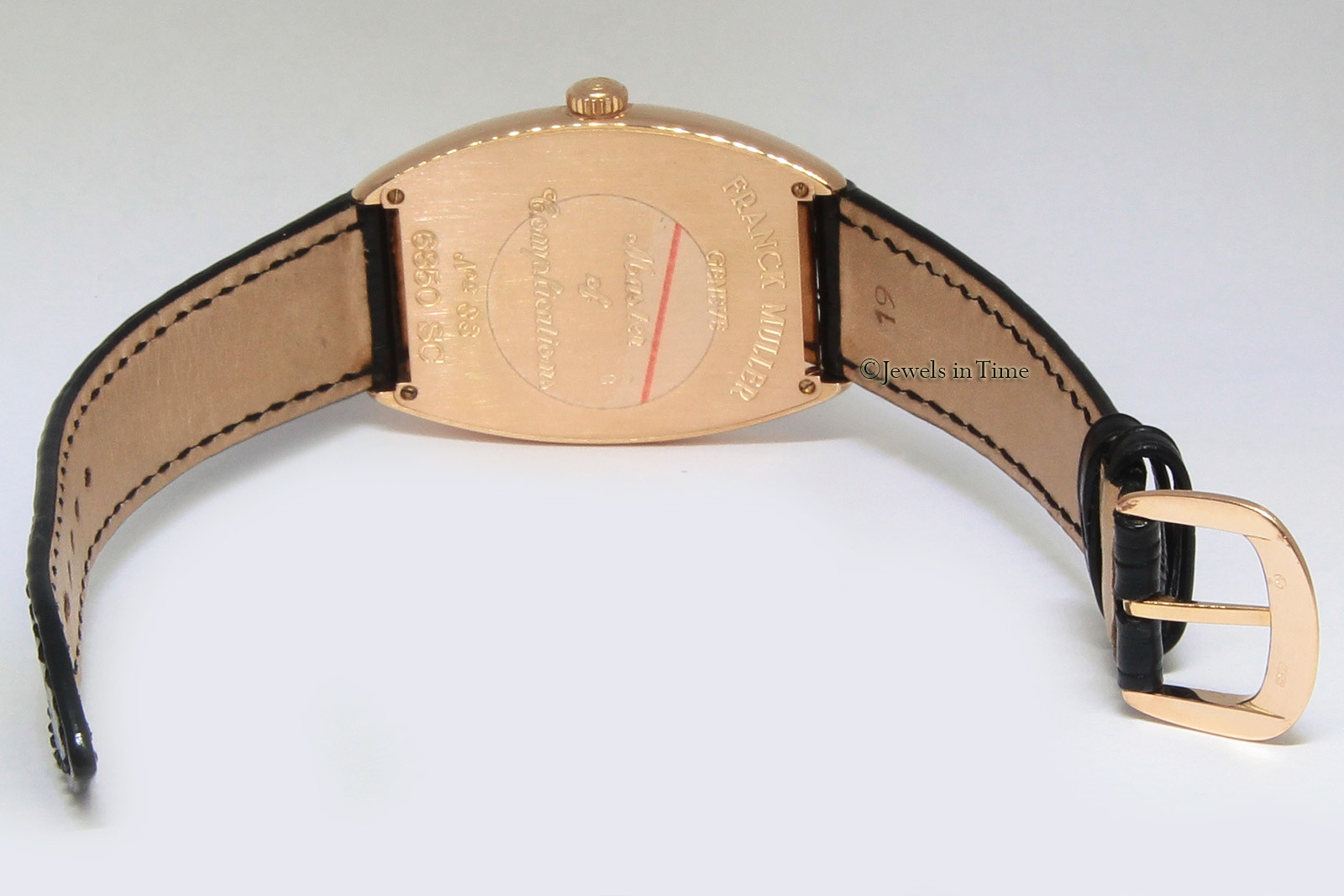 Franck Muller Curvex Platinum Rotor 18k Rose Gold Automatic Mens Watch 6850 SC