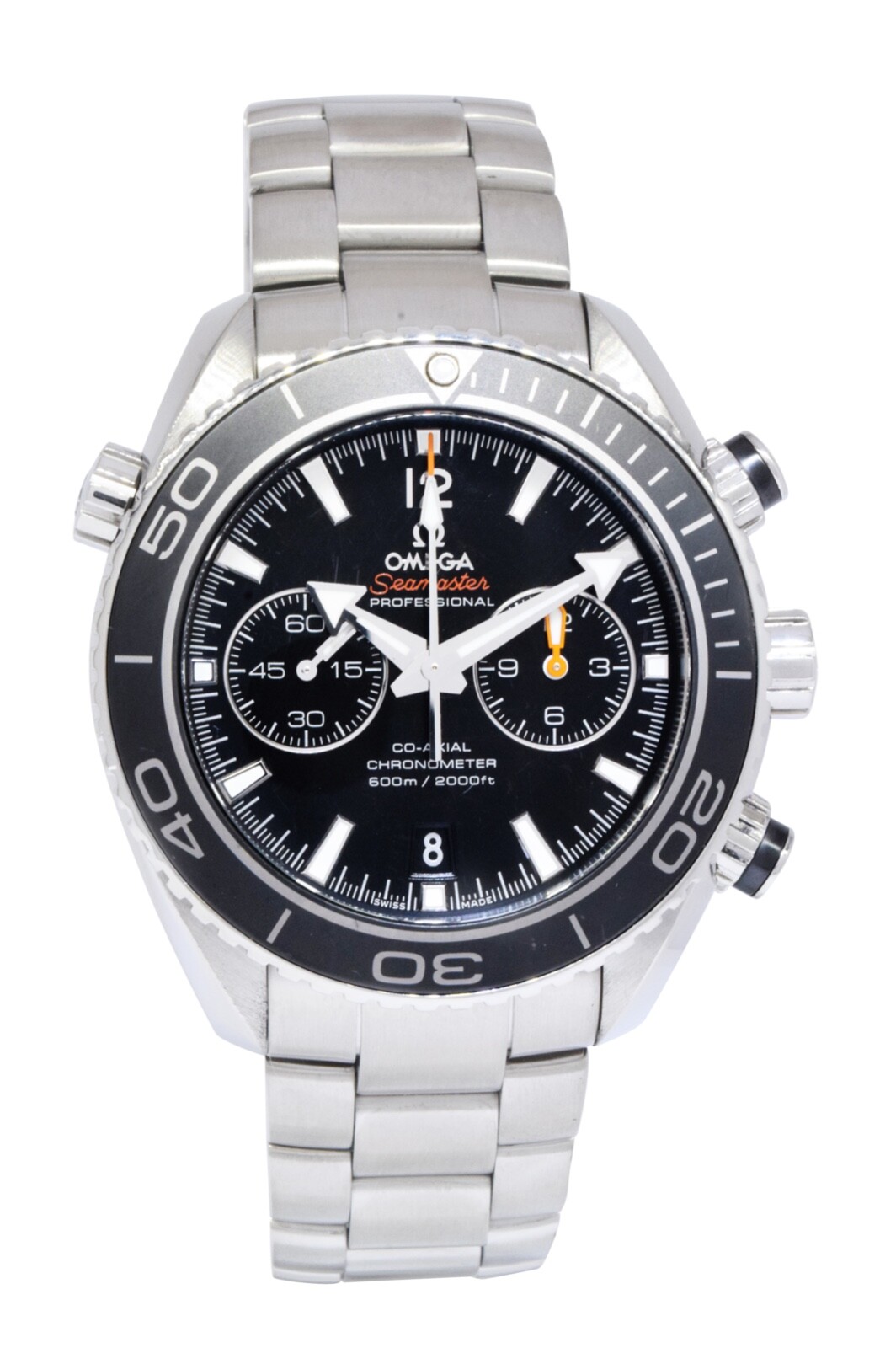 Omega Seamaster Planet Ocean Chronograph Steel Watch + Cards 232.30.46.51.01.001