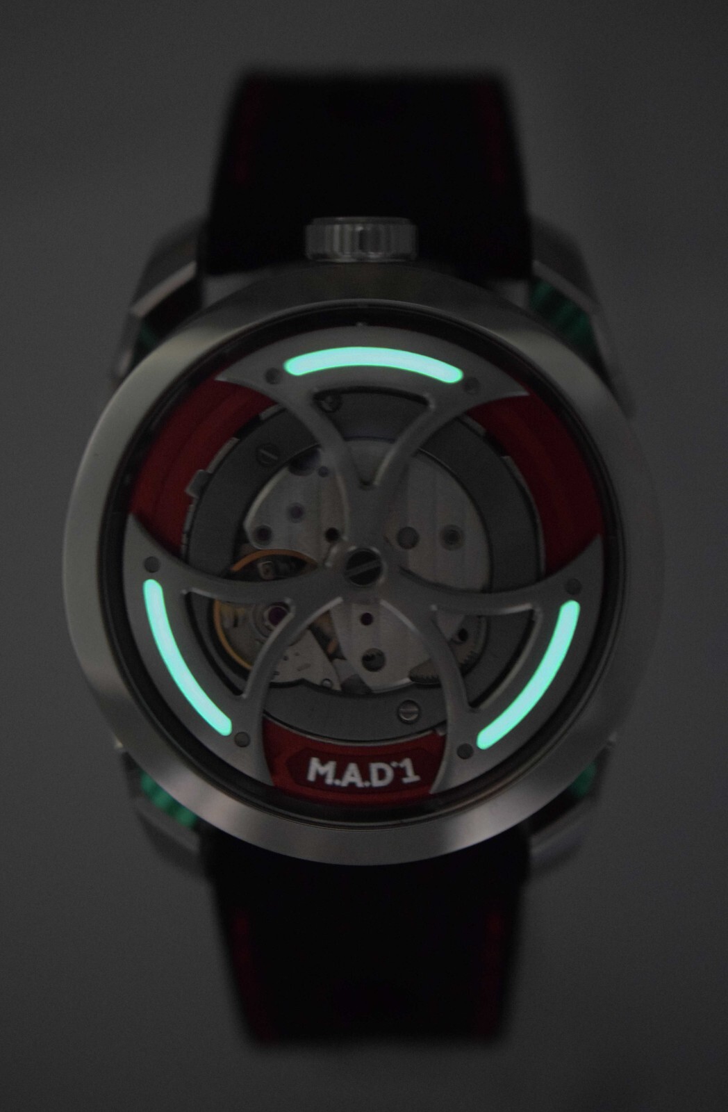 M.A.D. 1 RED by MB&F Steel Mens 42mm Automatic Watch B/P '21 MAD 1 EDITION